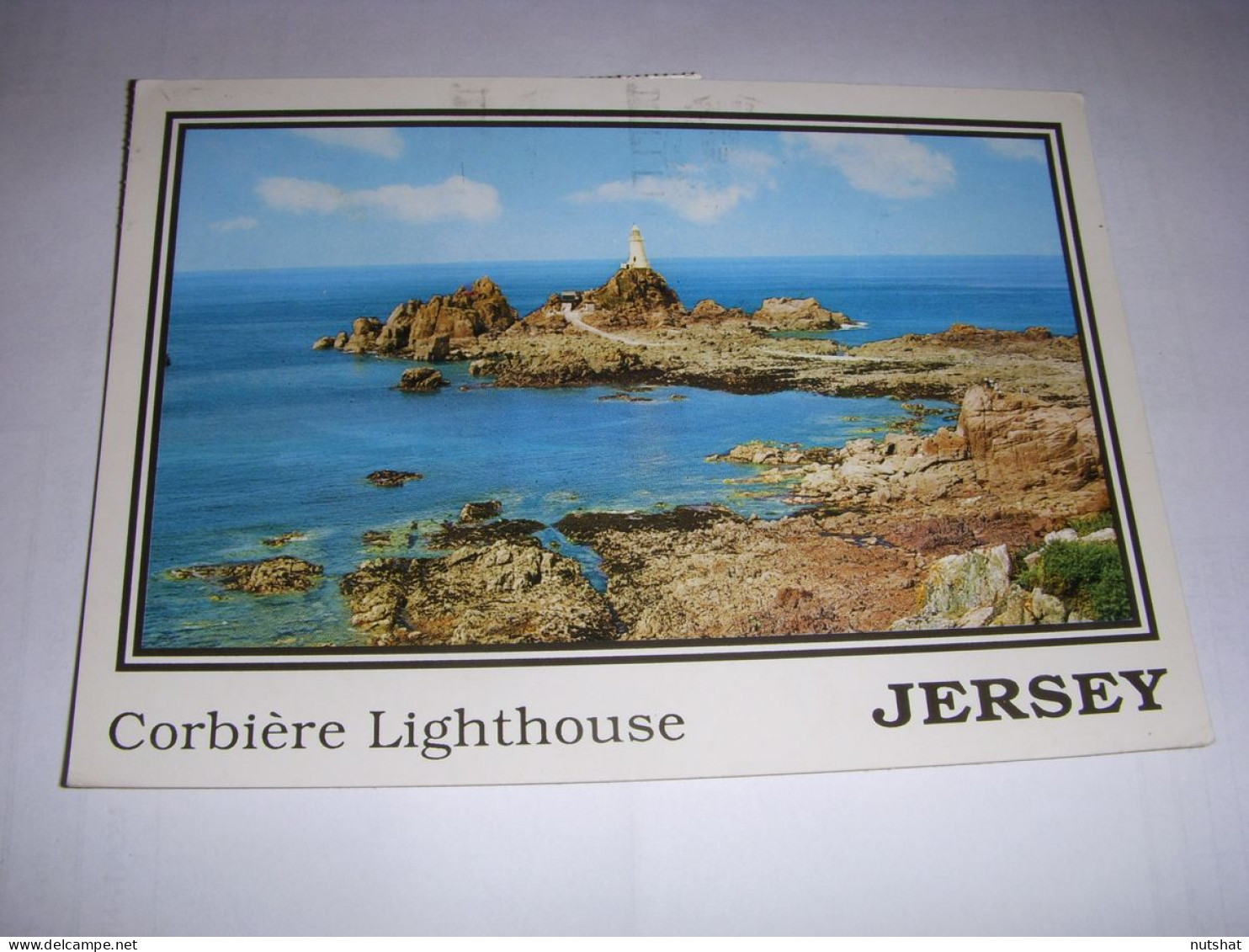 CP CARTE POSTALE ANGLETERRE JERSEY PHARE De CORBIERE - ECRITE En 1989 - Autres & Non Classés