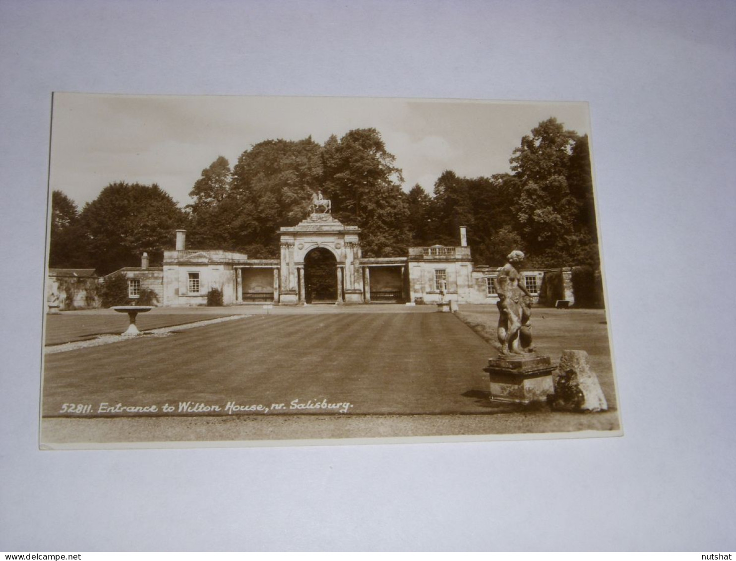 CP CARTE POSTALE ANGLETERRE SALISBURY WILTON HOUSE L'ENTREE - Vierge - Other & Unclassified