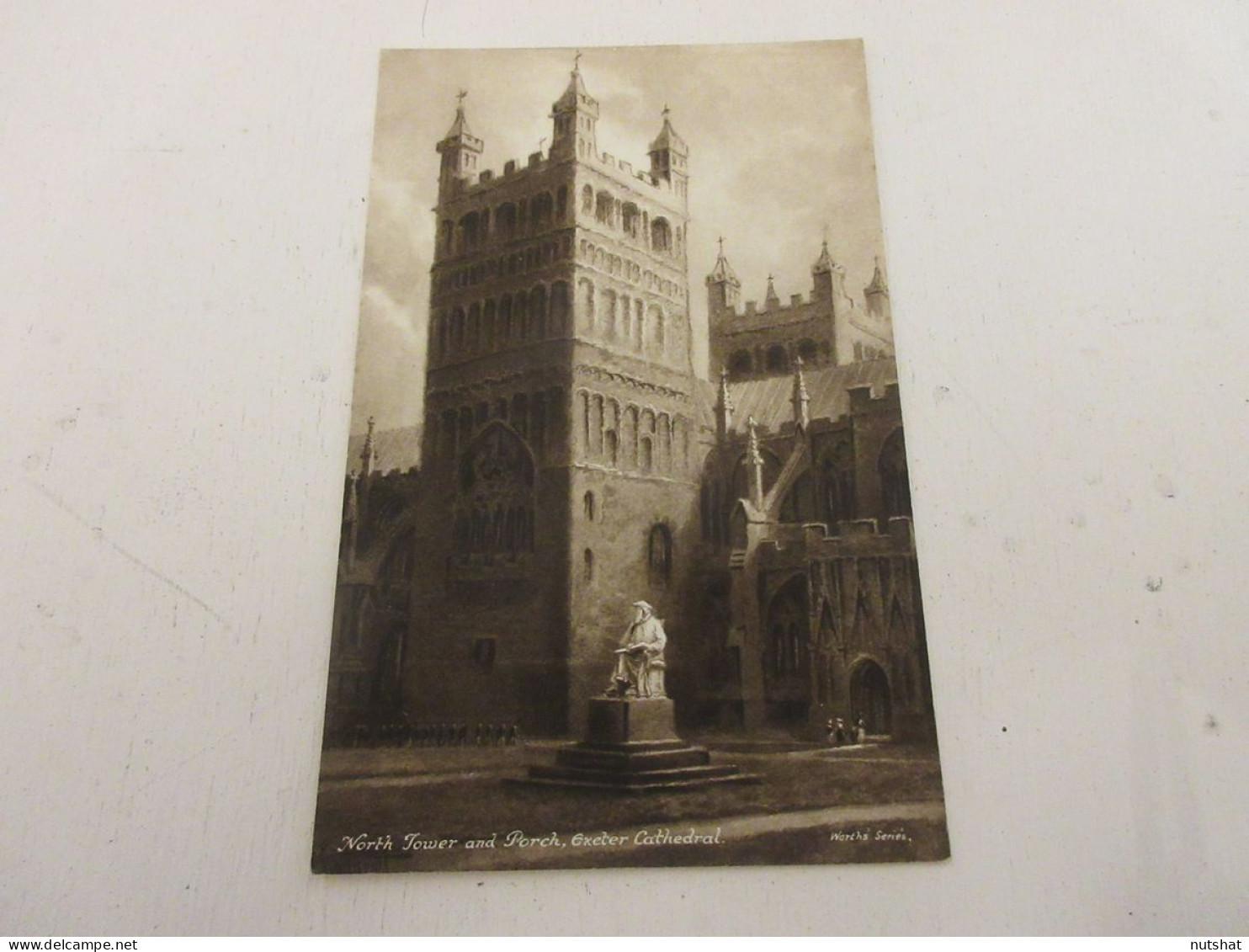 CP CARTE POSTALE ANGLETERRE EXETER CATHEDRALE TOUR NORD Et PORCHE - Vierge       - Autres & Non Classés