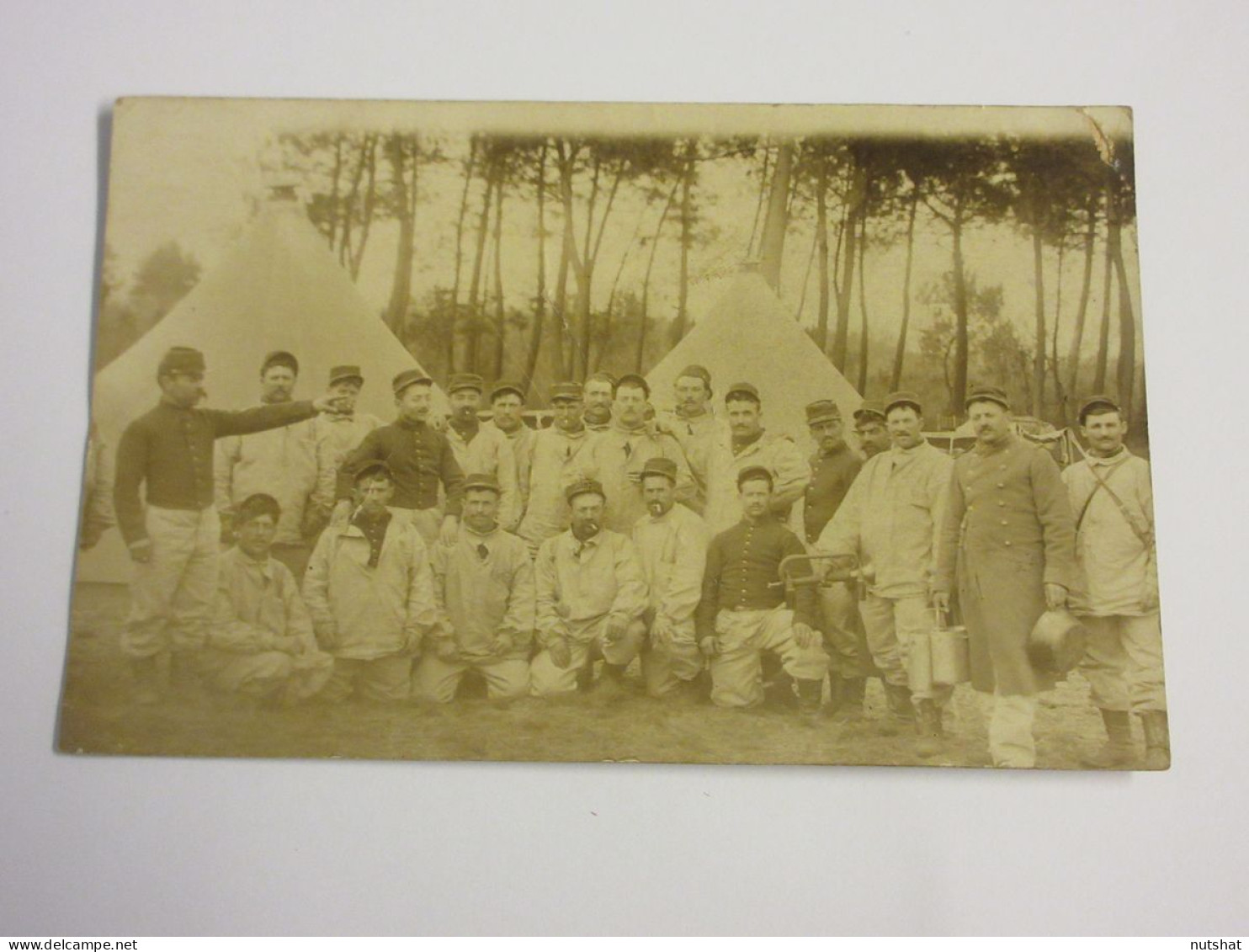 CP CARTE POSTALE ANCIENNE PORTRAIT De GROUPE De MILITAIRES                       - Personnages