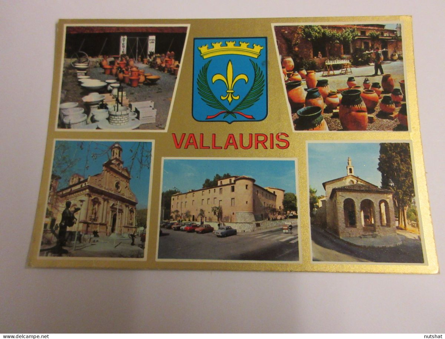 CP CARTE POSTALE ALPES MARITIMES VALLAURIS CHATEAU EGLISE CHAPELLE NOTRE DAME    - Vallauris