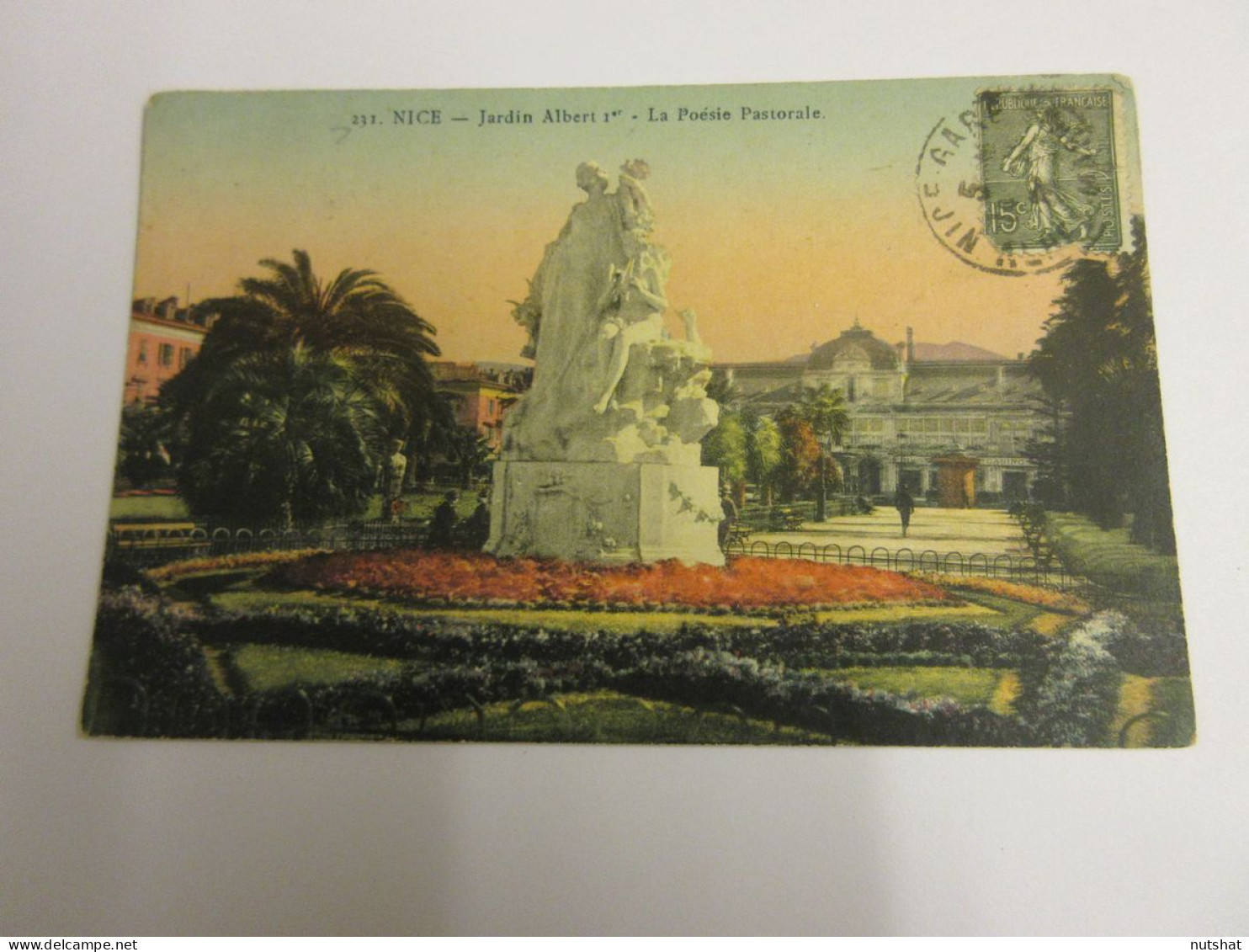 CP CARTE POSTALE ALPES MARITIMES NICE JARDIN ALBERT 1er La POESIE PASTORALE      - Parken En Tuinen