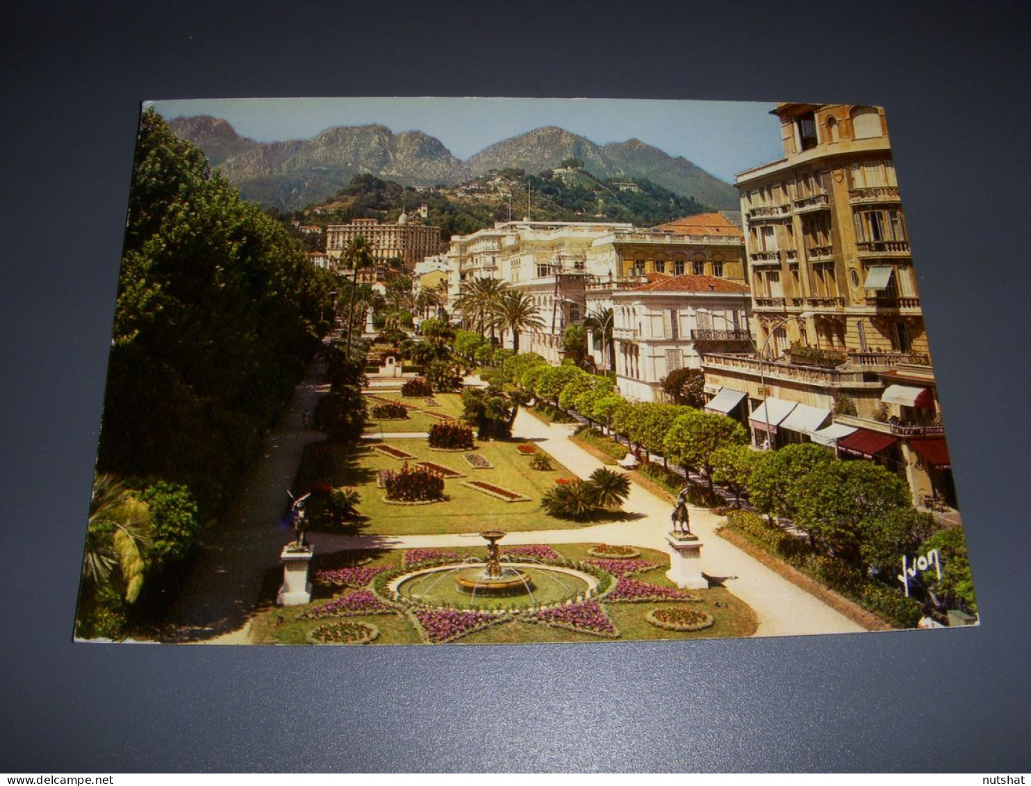 CP CARTE POSTALE ALPES MARITIMES MENTON Le JARDIN BIOVES - Ecrite En 1979 - Menton