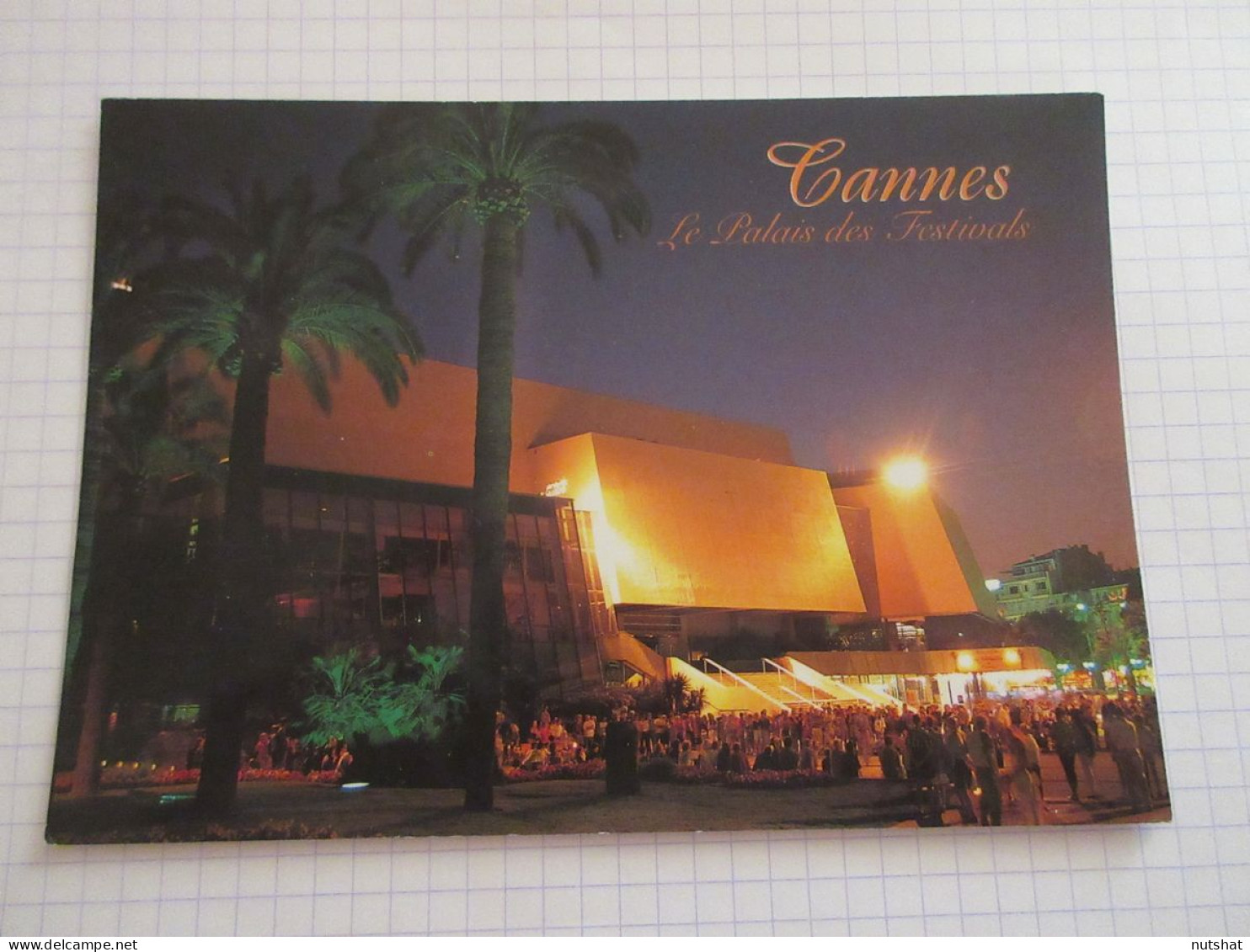 CP CARTE POSTALE ALPES MARITIMES CANNES Le PALAIS Des FESTIVALS De NUIT          - Cannes