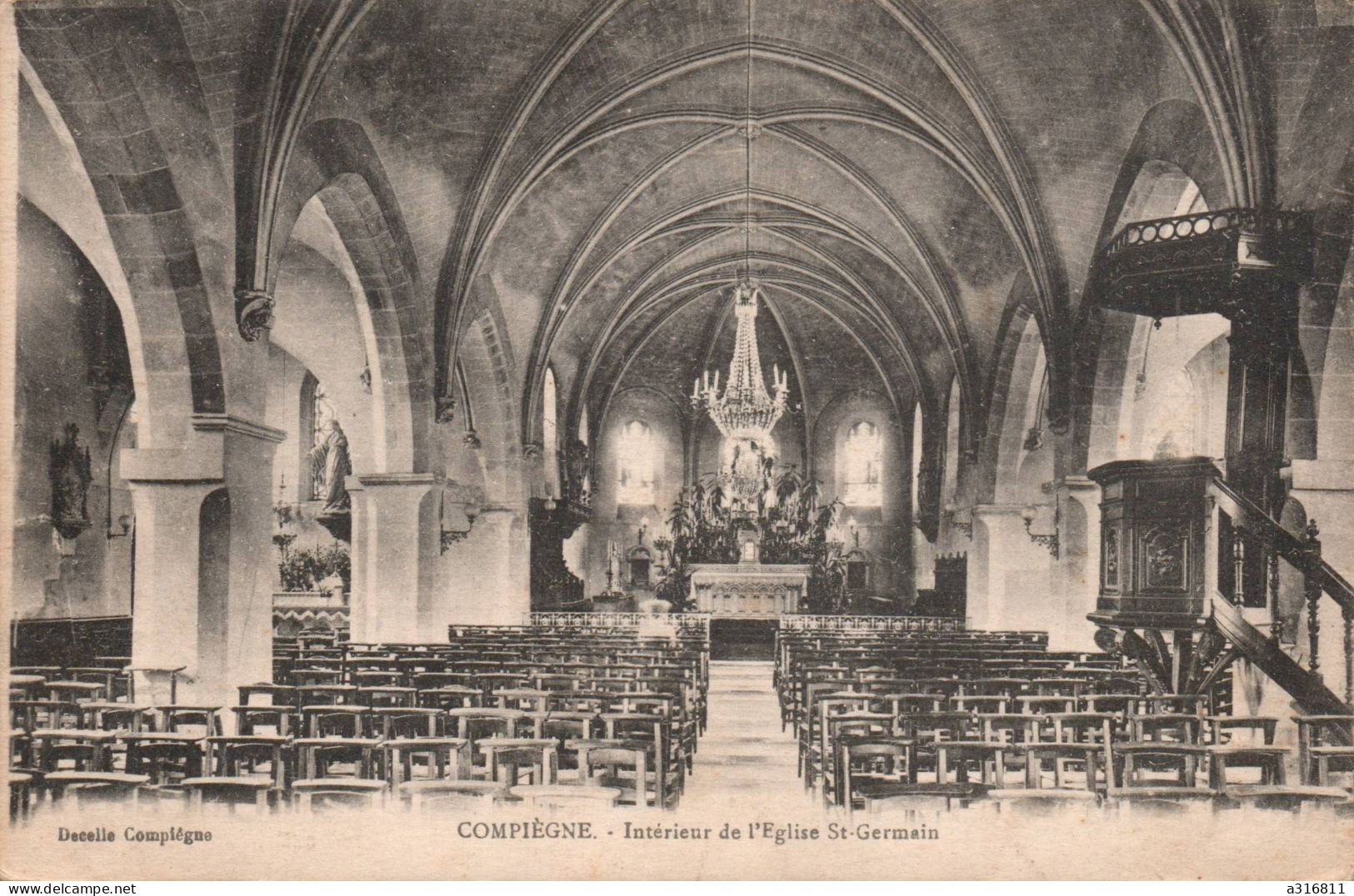 Compiègne Intérieur De L église St Germain - Compiegne