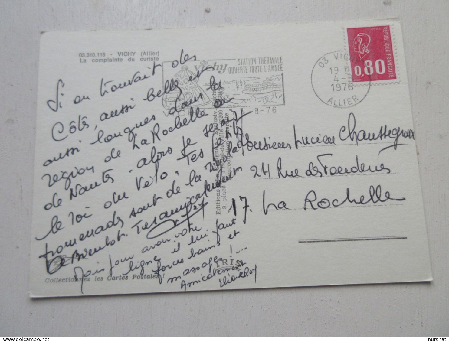 CP CARTE POSTALE ALLIER VICHY La COMPLAINTE Du CURISTE VUES DIVERSES             - Vichy