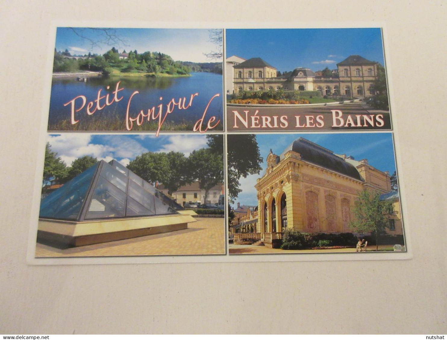 CP CARTE POSTALE ALLIER NERIS Les BAINS VUES DUVERSES LAC THEATRE PYRAMIDES - Neris Les Bains