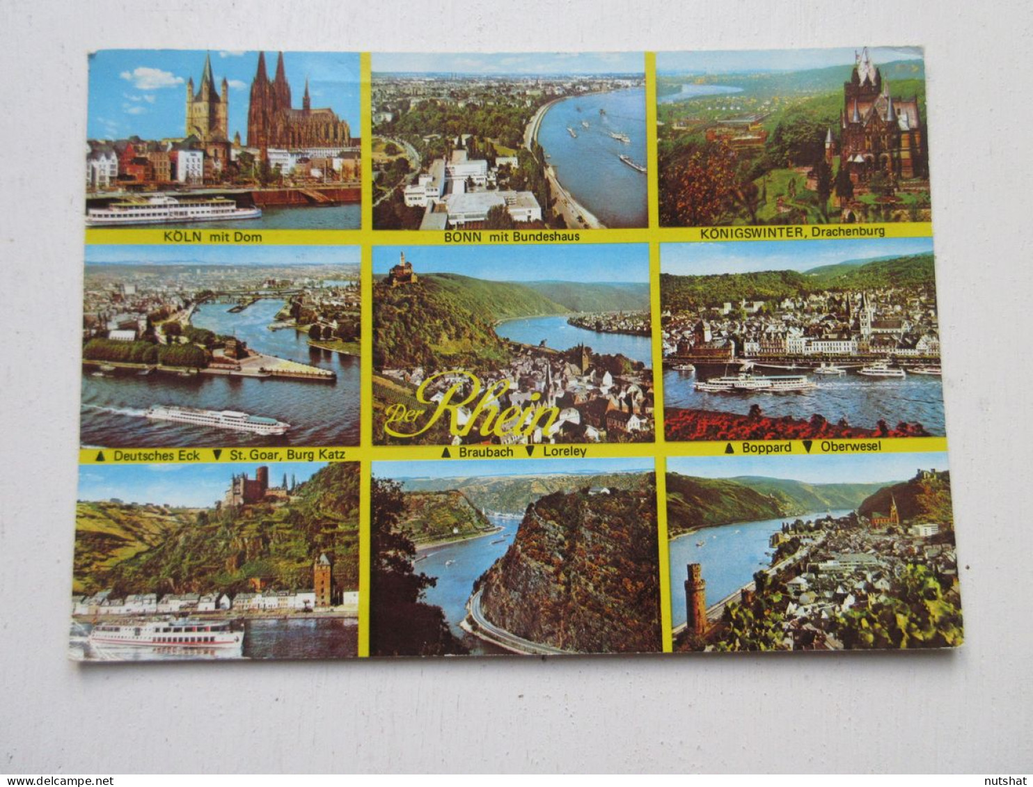 CP CARTE POSTALE ALLEMAGNE VILLES Du RHIN KOLN BONN LORELEY BOPPARD OBERWESEL    - Other & Unclassified