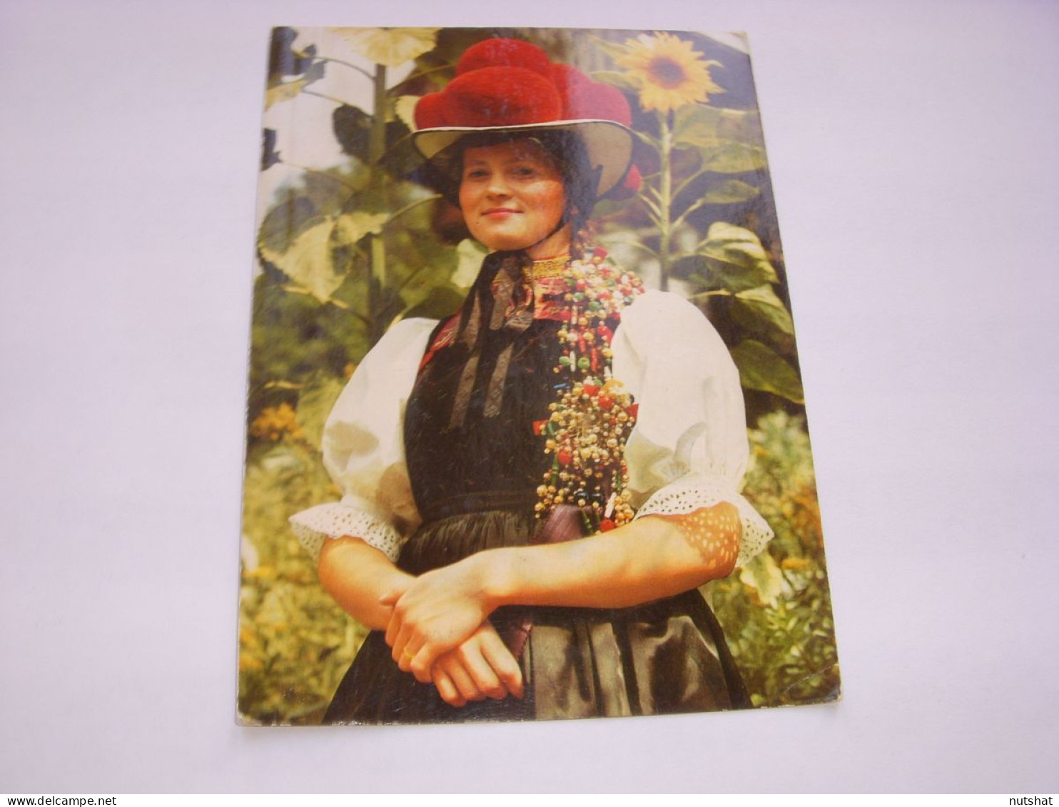 CP CARTE POSTALE ALLEMAGNE COSTUME TRADITIONNEL JEUNE FILLE - Ecrite En 1981 - Other & Unclassified