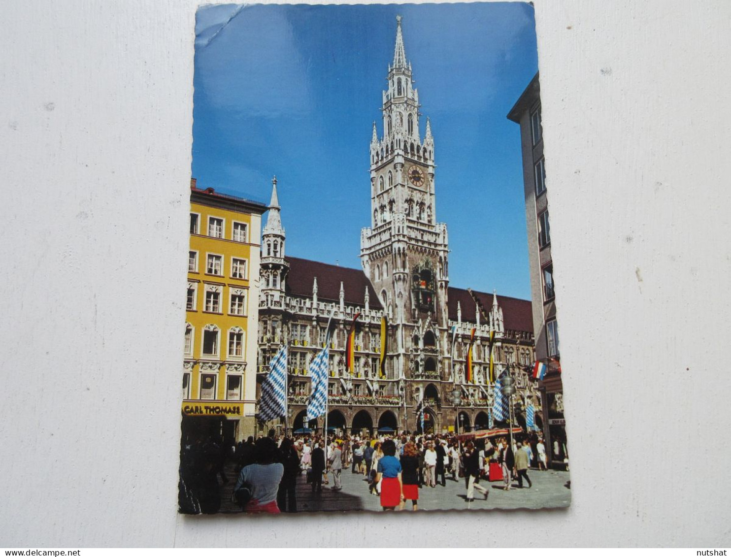 CP CARTE POSTALE ALLEMAGNE BAVIERE MUNICH MARIENPLATZ HOTEL De VILLE CARILLON    - Muenchen