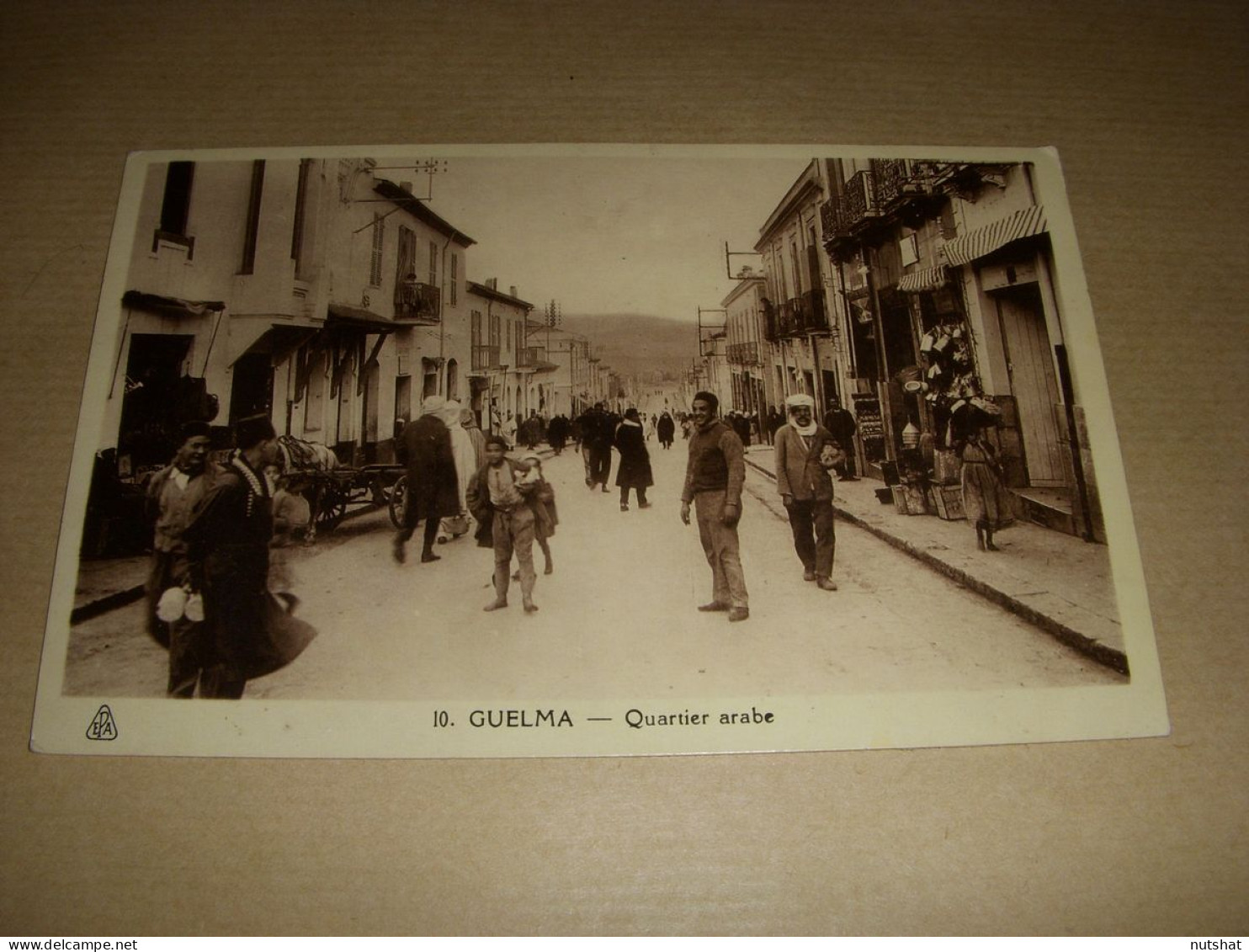 CP CARTE POSTALE ALGERIE GUELMA QUARTIER ARABE - ECRITE En 1936 - Guelma