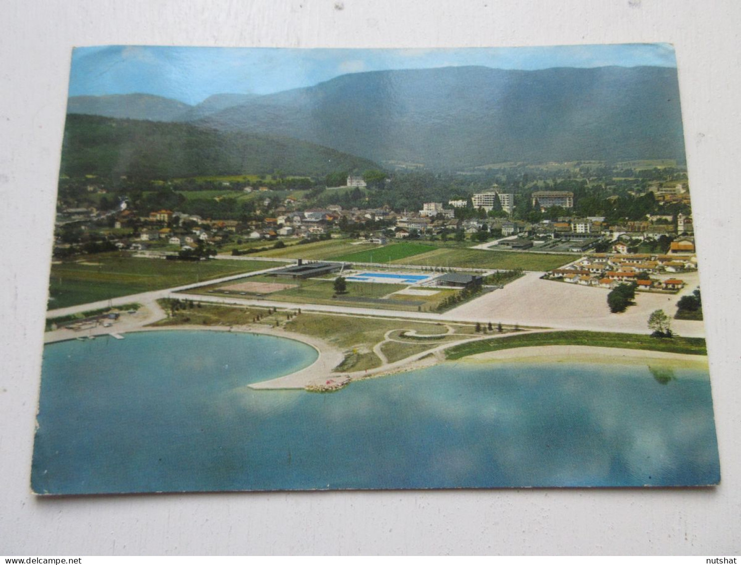 CP CARTE POSTALE AIN DIVONNE Les BAINS LAC PISCINE VILLE Et MASSIF Du JURA       - Divonne Les Bains