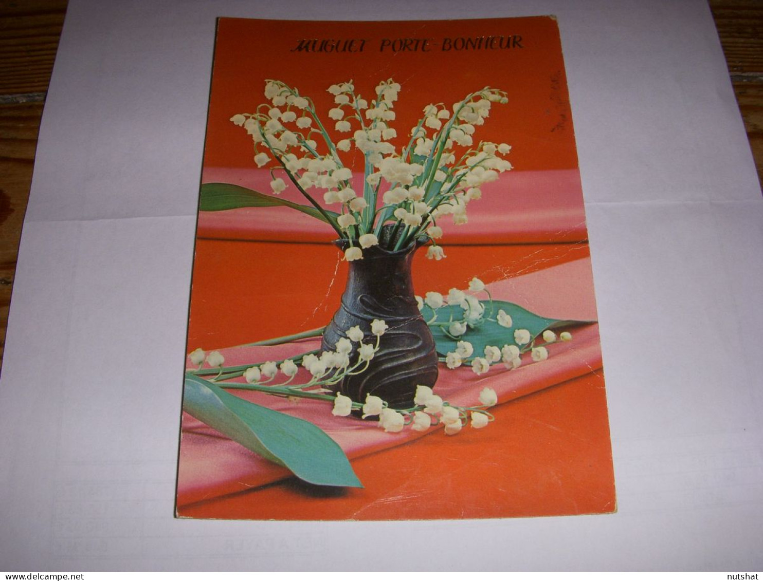 CP CARTE POSTALE 1er MAI MUGUET PORTE BONHEUR - ECRITE En 1985 - Sonstige & Ohne Zuordnung