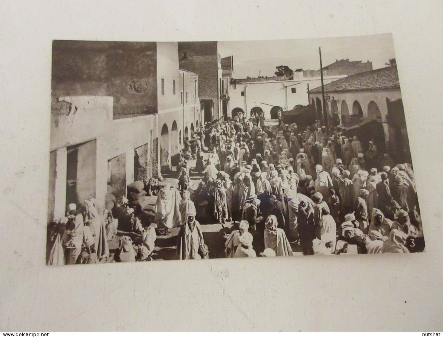 CP CARTE POSTALE AFRIQUE ALGERIE BISKRA Le MARCHE Aux DATTES - Ecrite En 1938 - Algerien