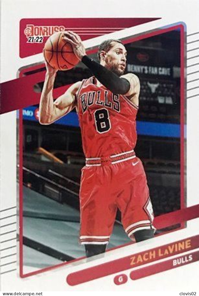 11 Zach LaVine - Chicago Bulls - Carte Panini NBA Donruss 2021-2022 - Andere & Zonder Classificatie