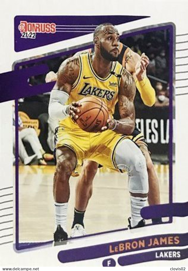 12 LeBron James - Los Angeles Lakers - Carte Panini NBA Donruss 2021-2022 - Autres & Non Classés