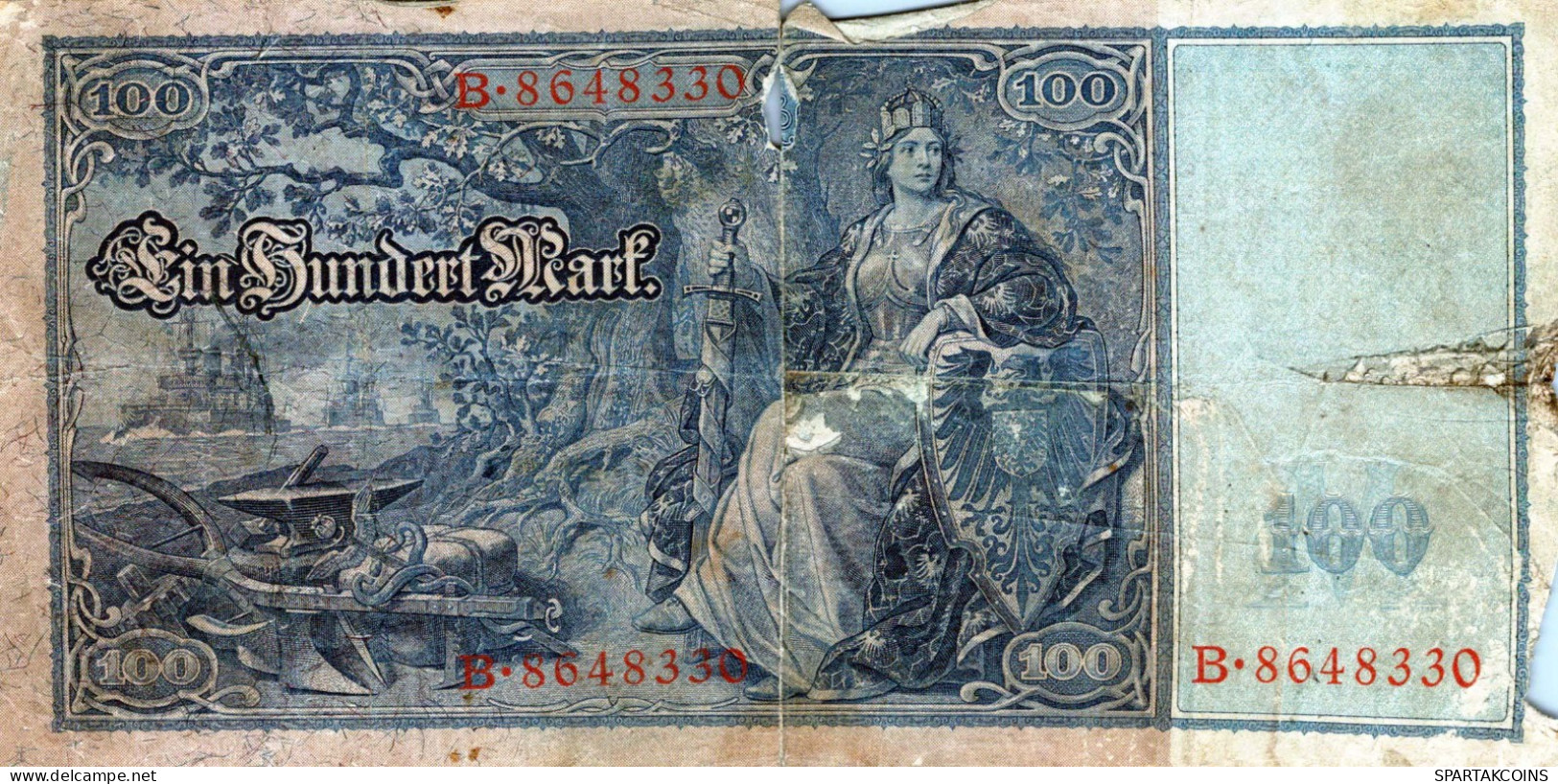 100 MARK 1910 DEUTSCHLAND Papiergeld Banknote #PL228 - Lokale Ausgaben