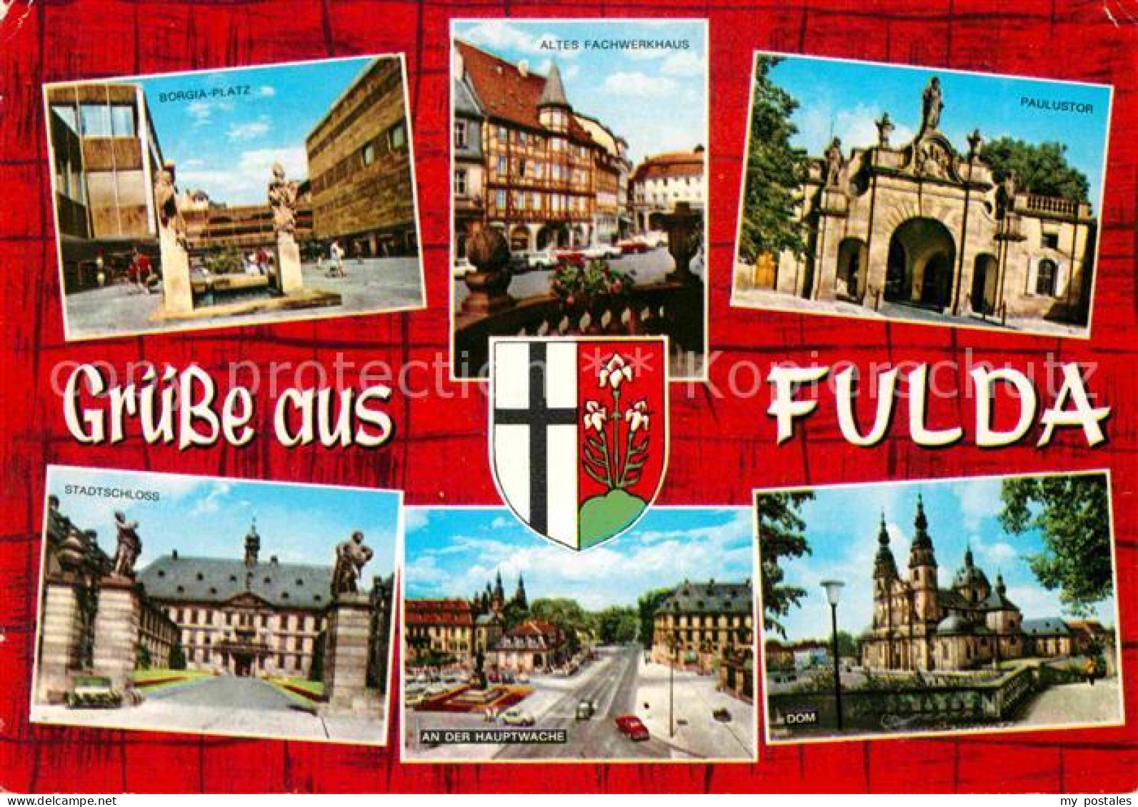72720667 Fulda Borgiaplatz Altes Fachwerkhaus Paulustor Stadtschloss Hauptwache  - Fulda