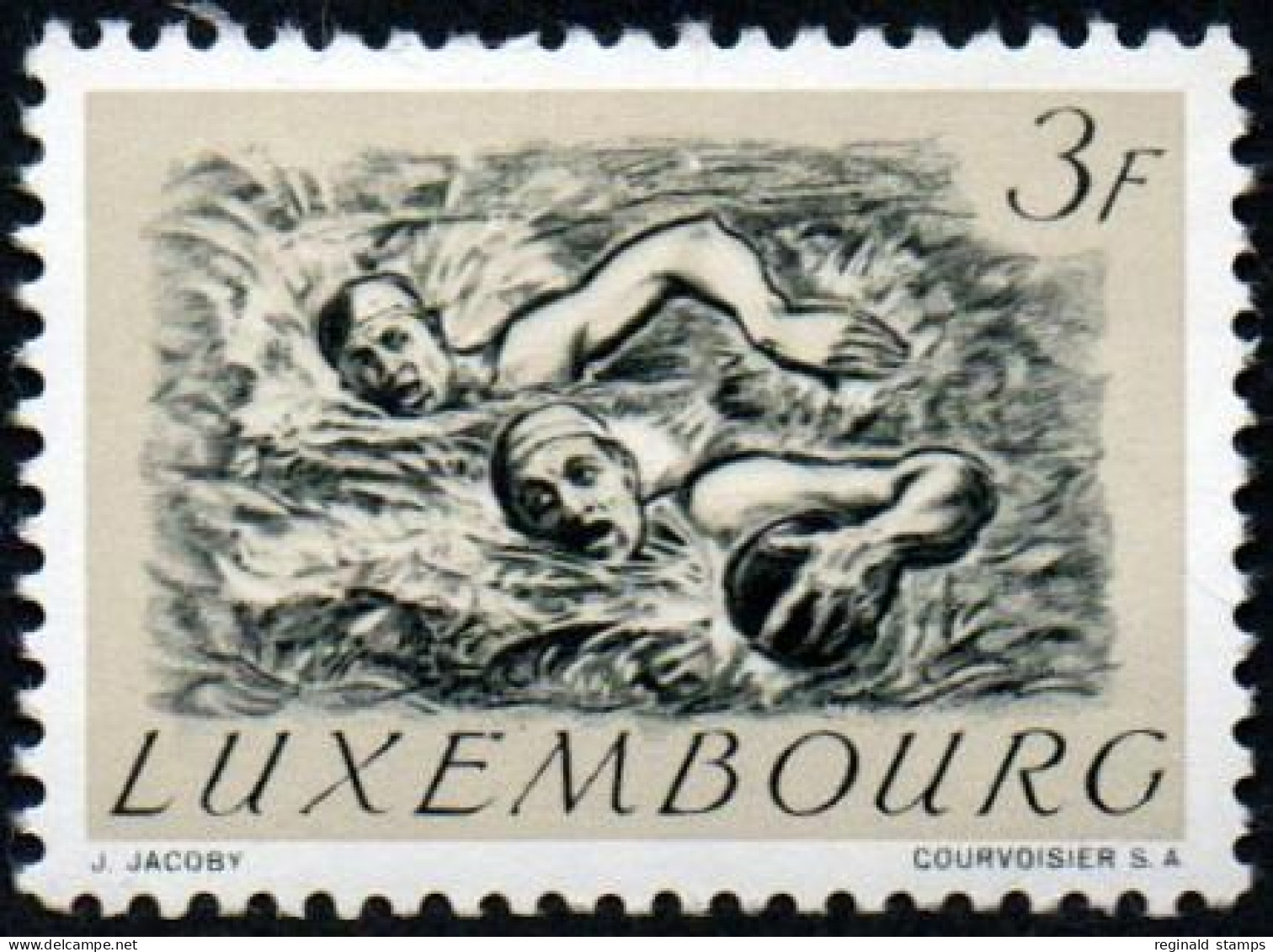 Luxembourg 1952 Olympic Games 3F, MNH ** Mi 498 (Ref: 1146) - Ongebruikt