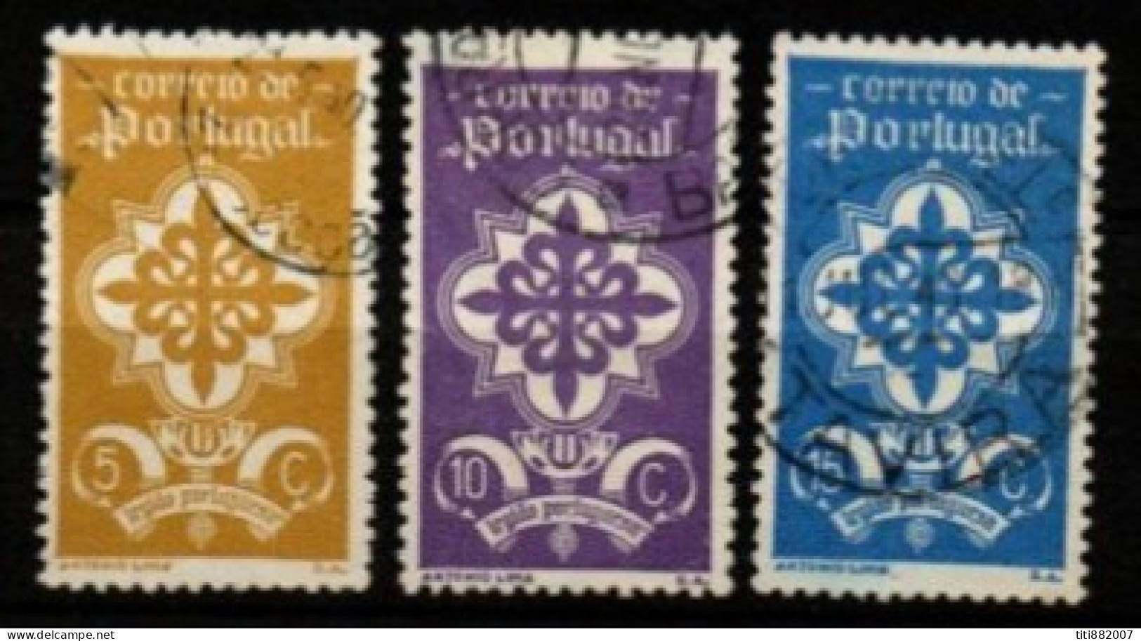 PORTUGAL   -   1940.   Y&T N° 592 à 594 Oblitérés.  Légion Portugaise - Neufs