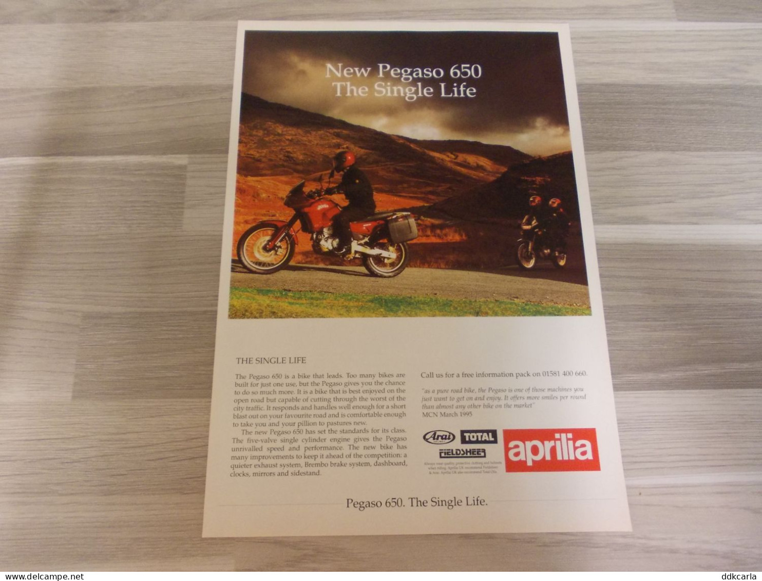 Reclame Advertentie Uit Oud Tijdschrift 1997 - Aprilia Pegaso 650 - Publicités