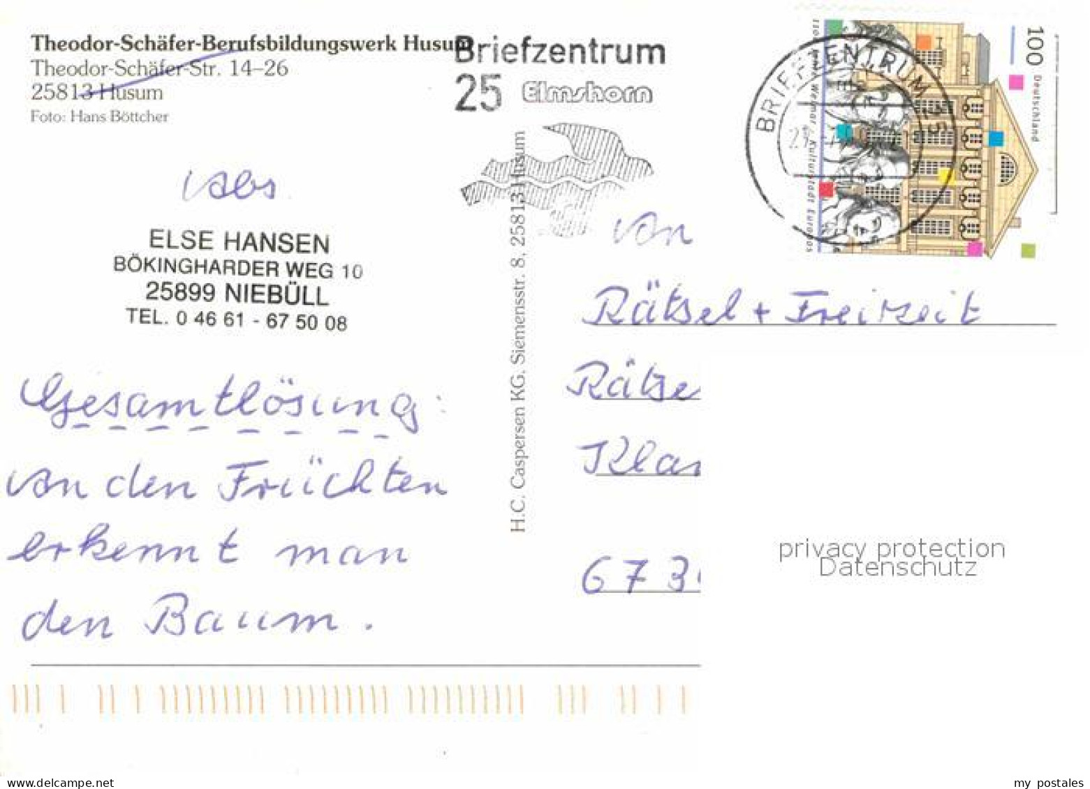 72720612 Husum Nordfriesland Theodor Schaefer Bildungswerk Husum - Husum