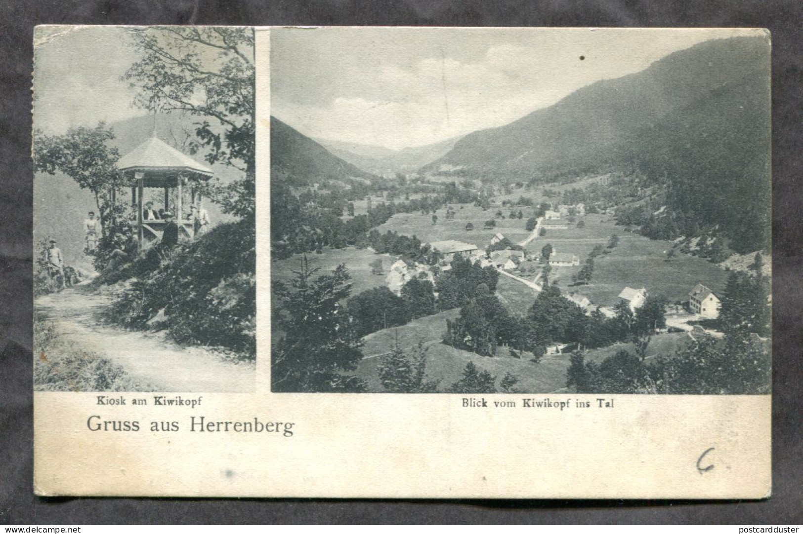 Gruss Aus HERRENBERG Germany 1912 Postcard (h797) - Herrenberg