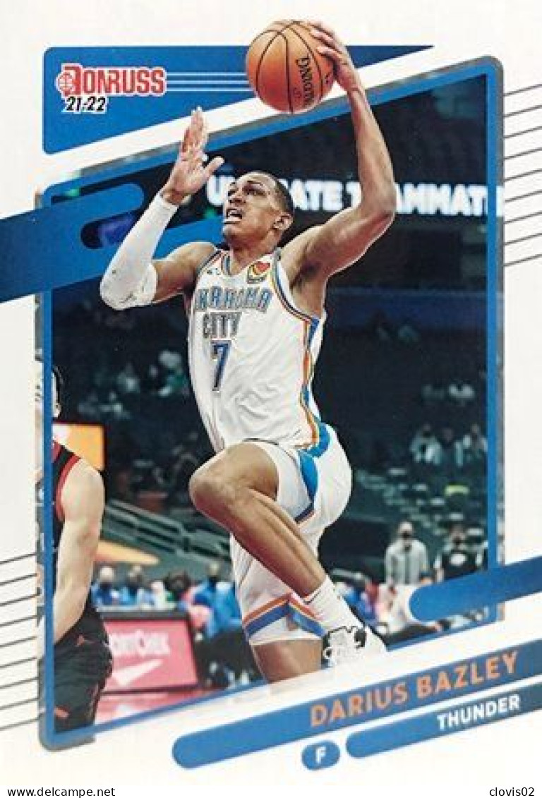 17 Darius Bazley - Oklahoma City Thunder - Carte Panini NBA Donruss 2021-2022 - Autres & Non Classés