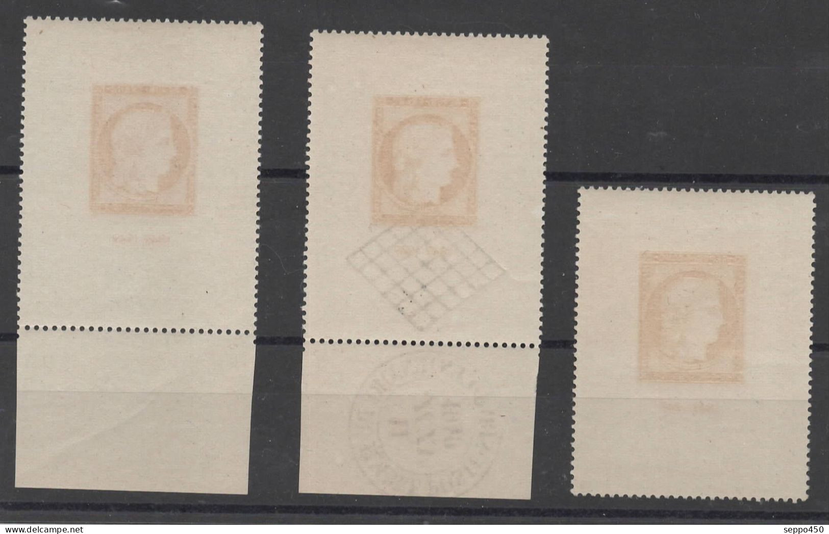 YT841, TROIS EXEMPLAIRES DIFFERENTS NEUFS** 10FR VERMILLON 1849-1949 + UNE LETTRE CIRCULE BERN SUISSE STAMPS BRIEFMARKEN - Unused Stamps