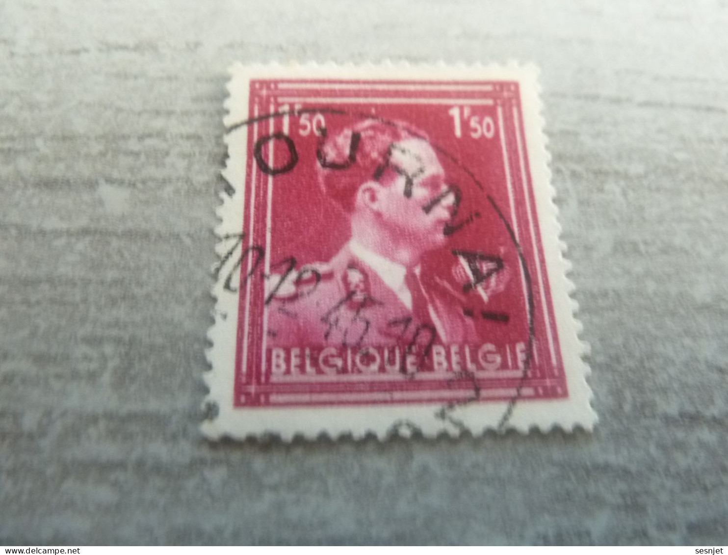 Belgique - Albert 1 - Val  1f.50 - Rose-rouge - Oblitéré - Année 1946 - - Gebraucht