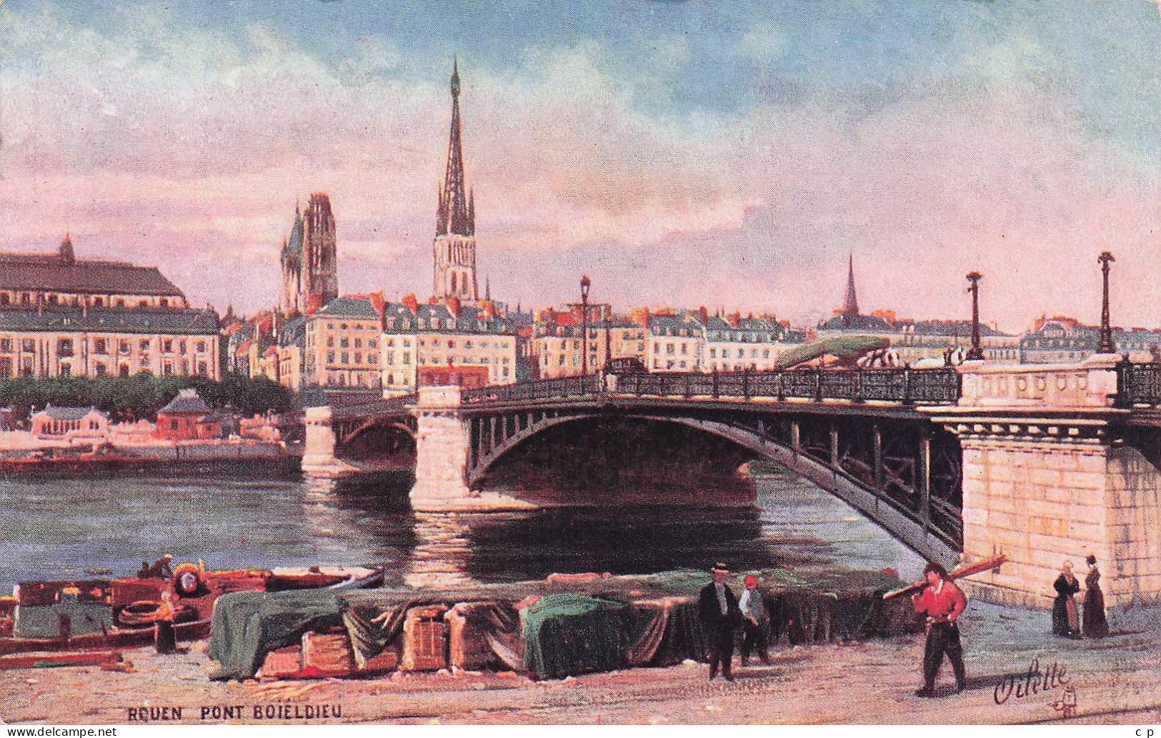 Rouen - Pont Boieldieu  -  CPA °J - Autres & Non Classés