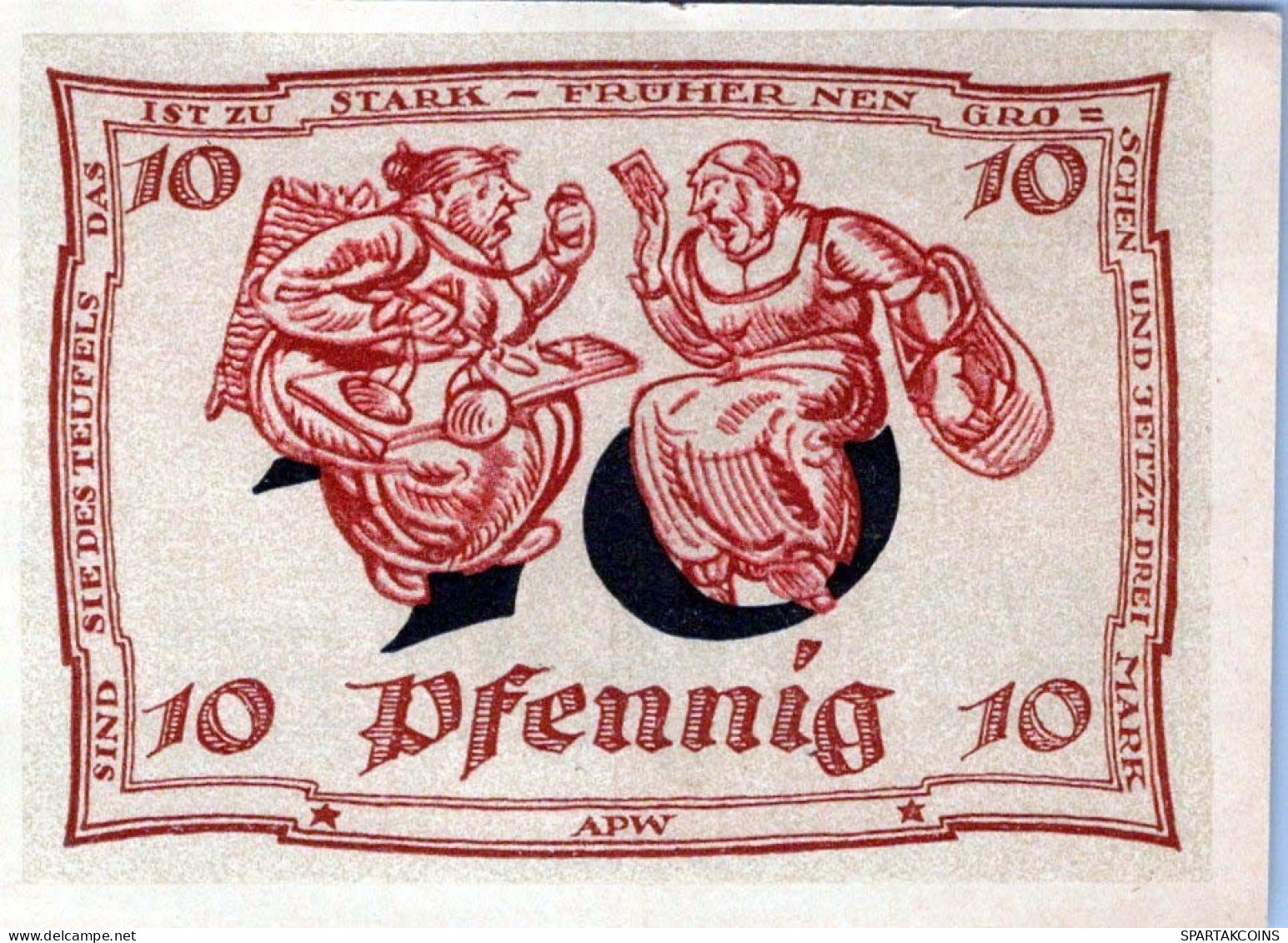 10 PFENNIG 1921 Stadt ARNSTADT Thuringia DEUTSCHLAND Notgeld Banknote #PF477 - [11] Emissions Locales
