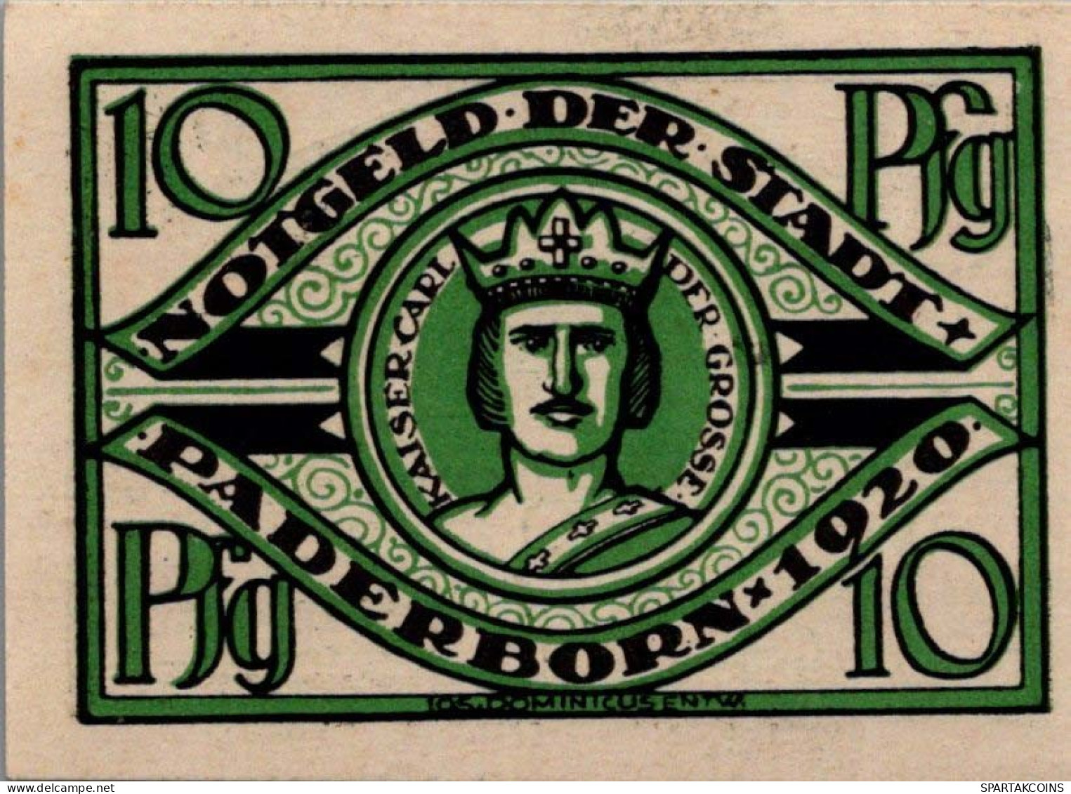 10 PFENNIG 1920 Stadt PADERBORN Westphalia UNC DEUTSCHLAND Notgeld #PI950 - [11] Local Banknote Issues