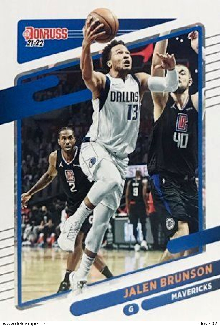 19 Jalen Brunson - Dallas Mavericks - Carte Panini NBA Donruss 2021-2022 - Autres & Non Classés