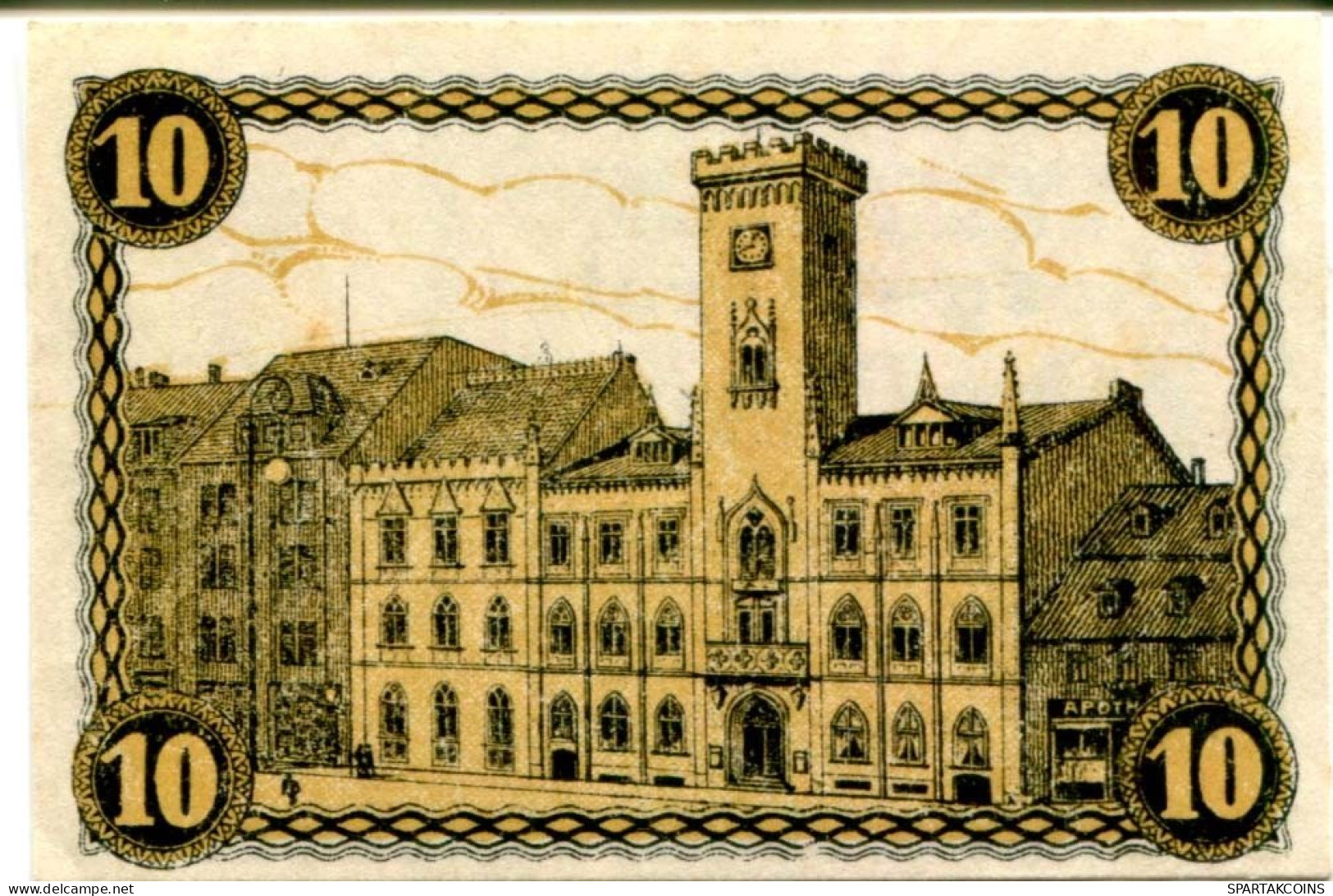 10 PFENNIG 1920 Stadt GREIZ Reuss DEUTSCHLAND Notgeld Papiergeld Banknote #PL674 - [11] Local Banknote Issues