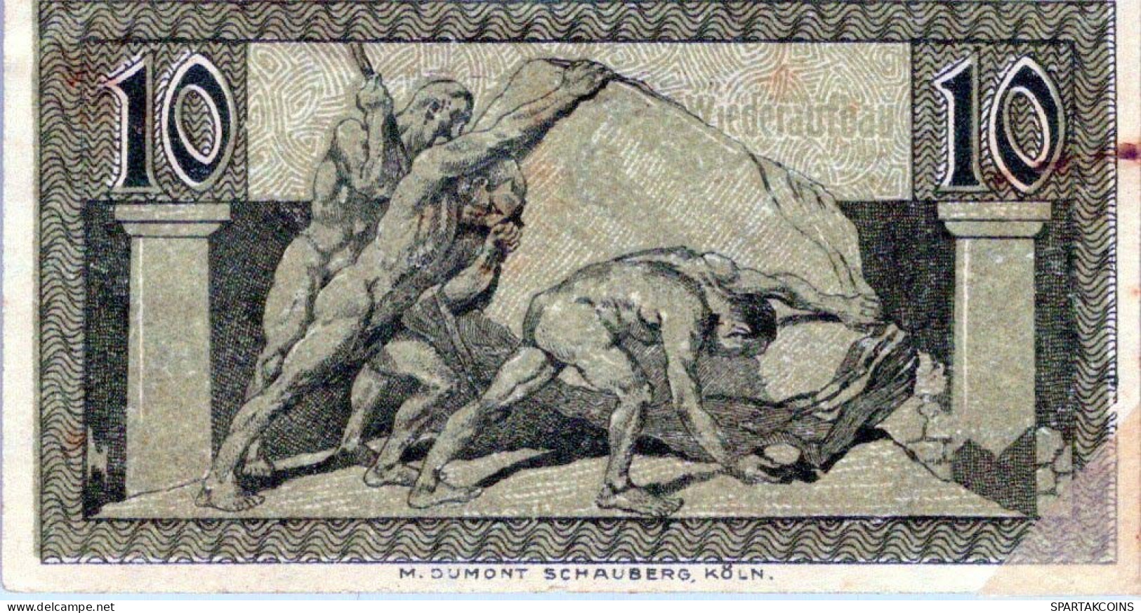 10 PFENNIG 1920 Stadt BONN AND SIEGKREIS Rhine DEUTSCHLAND Notgeld #PI427 - [11] Local Banknote Issues