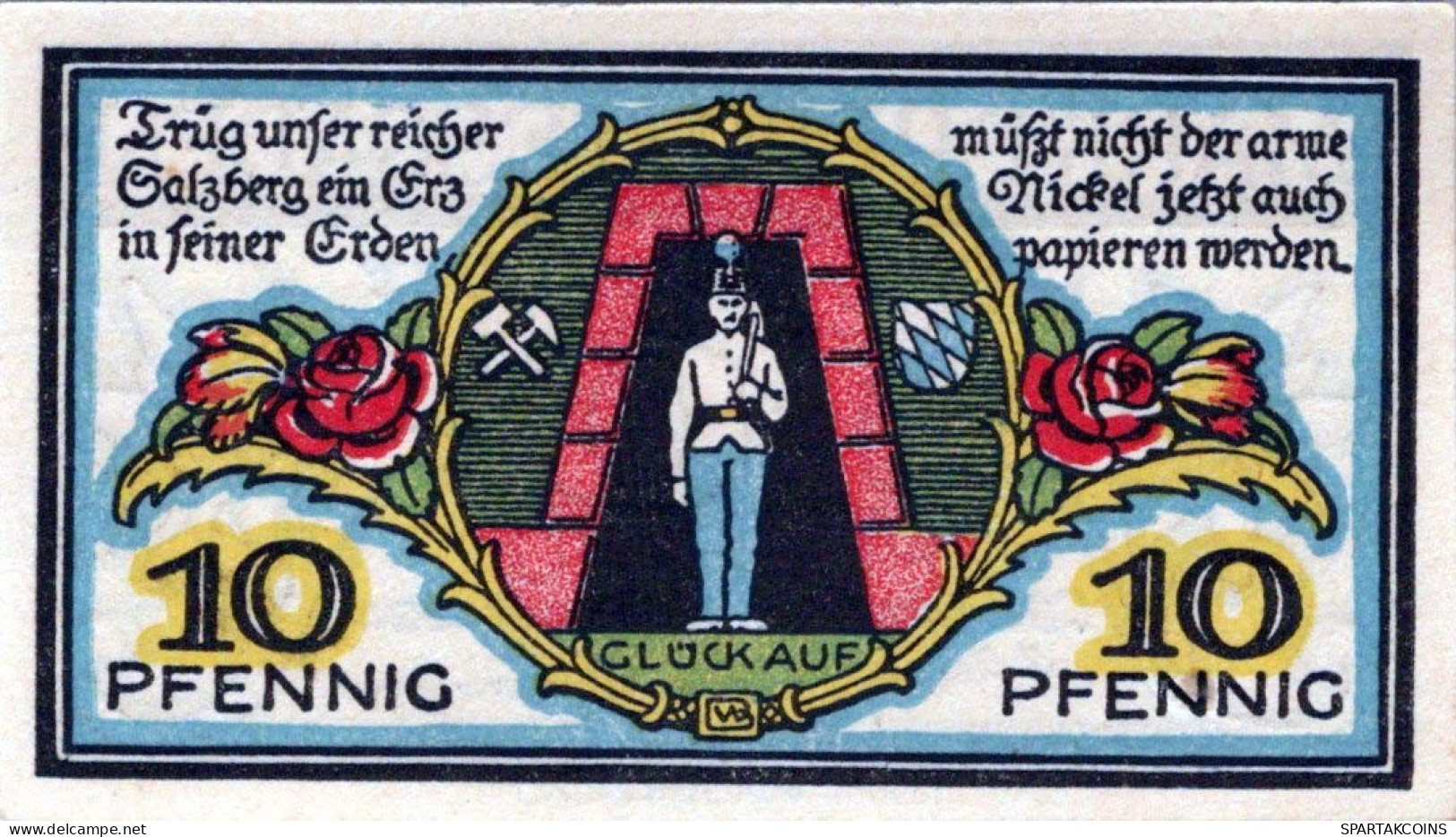 10 PFENNIG 1920 Stadt BERCHTESGADEN Bavaria UNC DEUTSCHLAND Notgeld #PH653 - [11] Local Banknote Issues