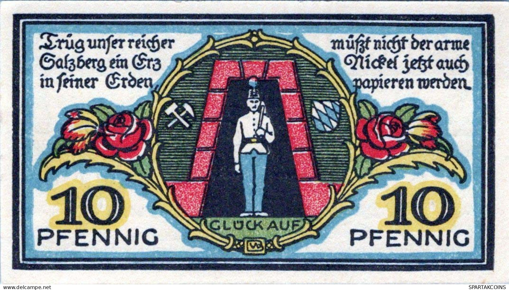 10 PFENNIG 1920 Stadt BERCHTESGADEN Bavaria UNC DEUTSCHLAND Notgeld #PH651 - [11] Local Banknote Issues