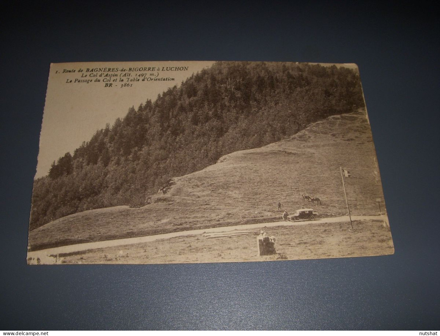 CP CARTE POSTALE HAUTES PYRENEES COL D'ASPIN TABLE ORIENTATION - Vierge - Gavarnie