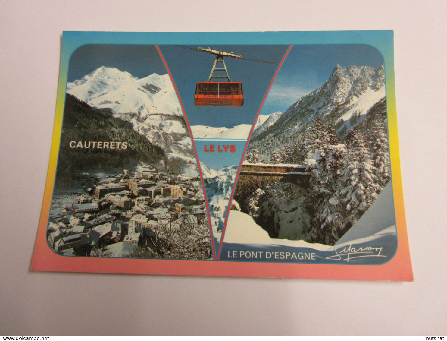 CP CARTE POSTALE HAUTES PYRENEES CAUTERETS PIC MONNE TELEPHERIQUE PONT D'ESPAGNE - Cauterets