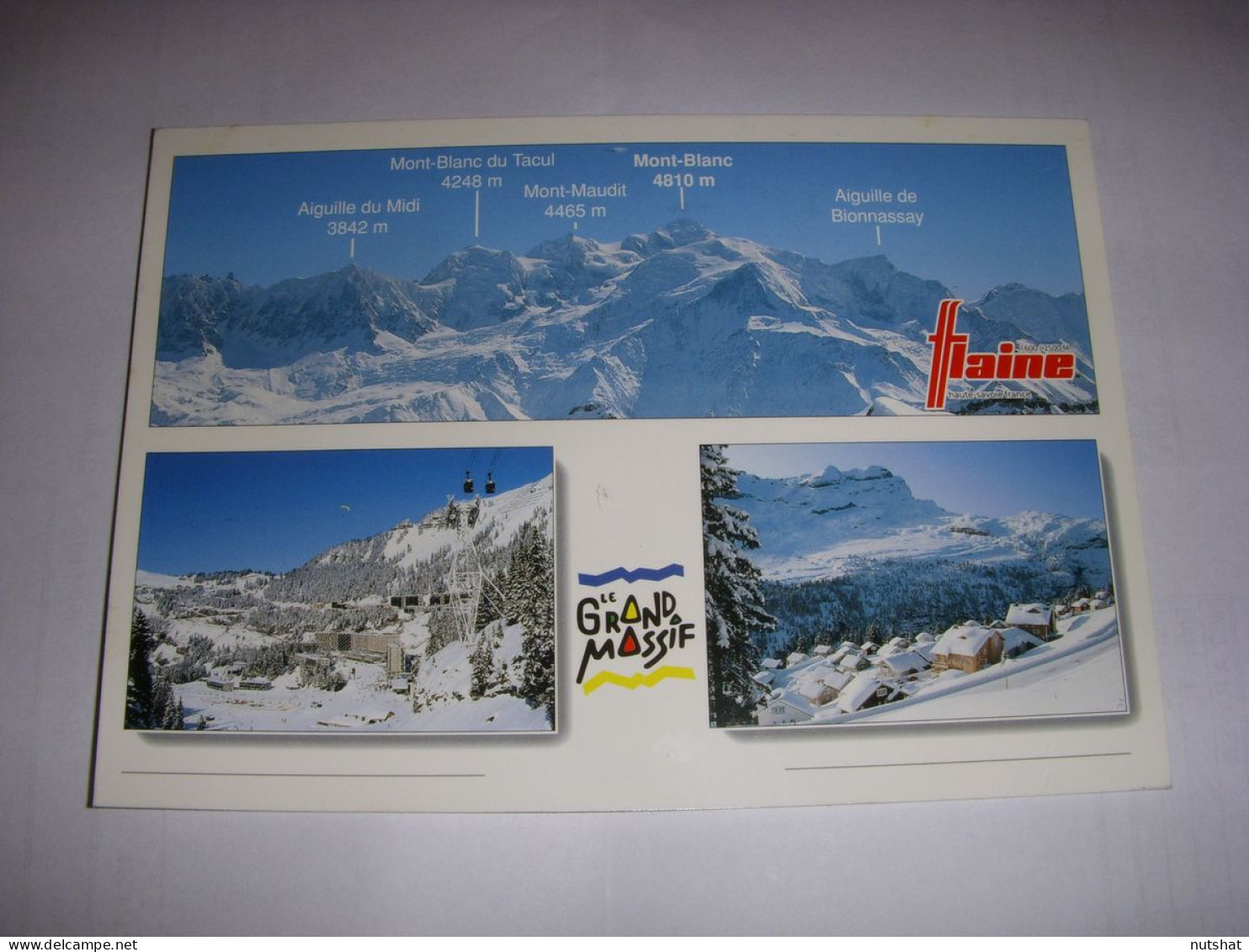 CP CARTE POSTALE HAUTE SAVOIE FLAINE Le GRAND MASSIF - ECRITE En 2008 - Other & Unclassified