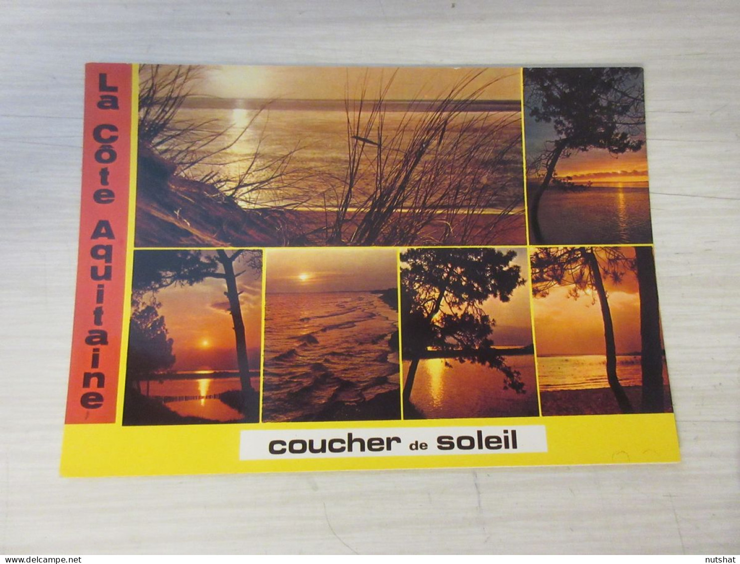 CP CARTE POSTALE GIRONDE COTE D'AQUITAINE COUCHER De SOLEIL Sur L'OCEAN - Ecrite - Sonstige & Ohne Zuordnung