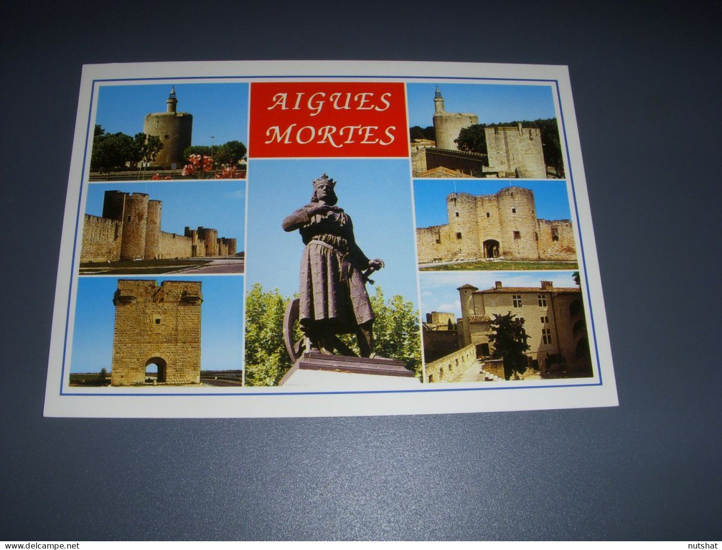 CP CARTE POSTALE GARD AIGUESMORTES VUES GENERALES TOURS REMPARTS - VIERGE - Aigues-Mortes