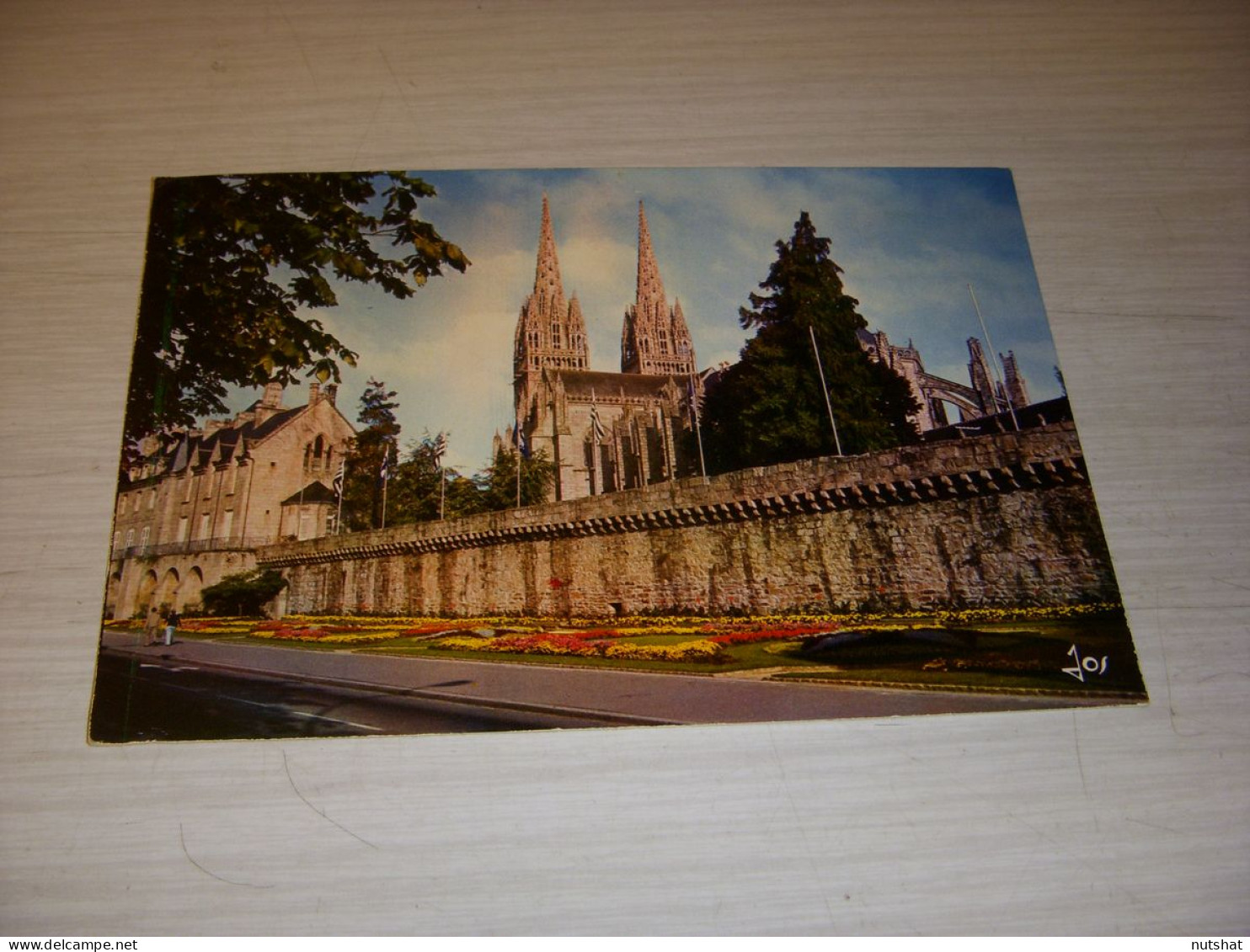 CP CARTE POSTALE FINISTERE QUIMPER REMPARTS Et CATHEDRALE - ECRITE - Quimper