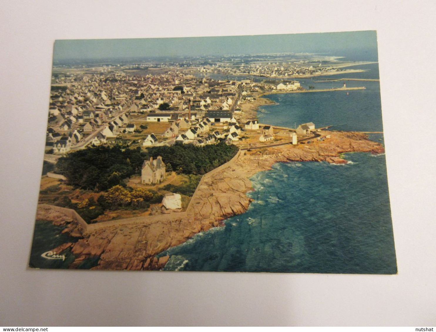 CP CARTE POSTALE FINISTERE Le GUILVINEC CHATEAU De MEN-MEUR VUE AERIENNE Ecrite  - Sonstige & Ohne Zuordnung