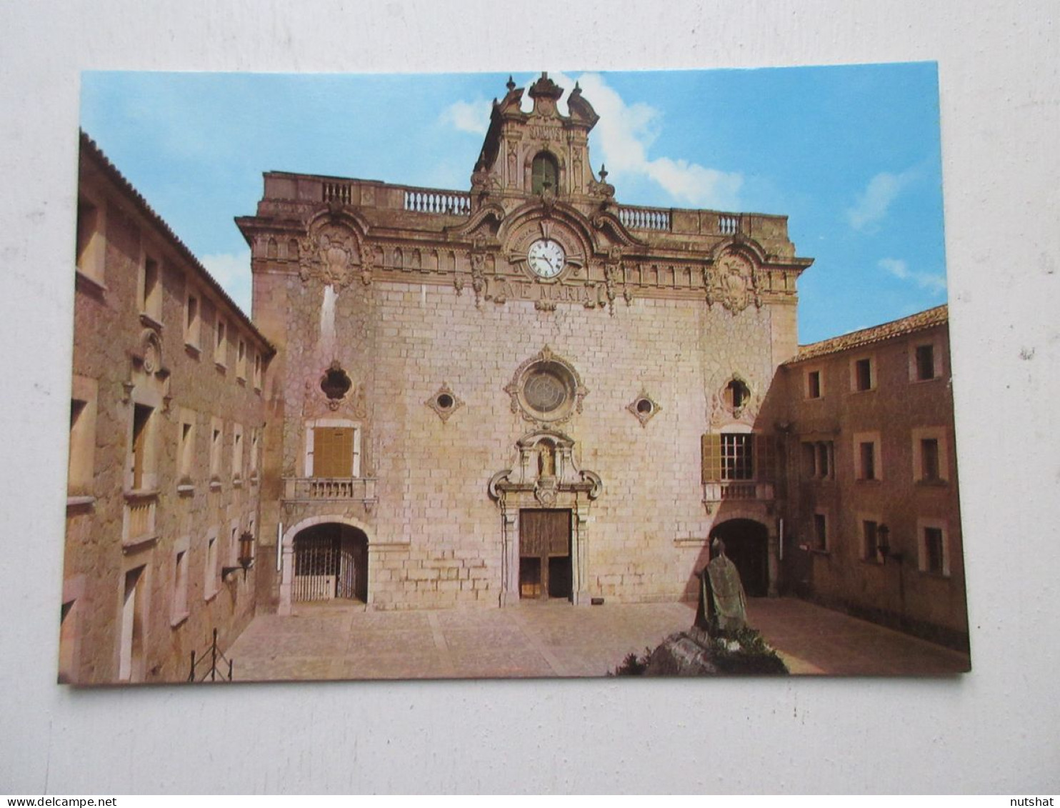 CP CARTE POSTALE ESPAGNE ILES BALEARES MAJORQUE LLUC FACADE De La BASILIQUE      - Mallorca