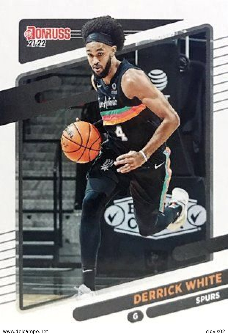 22 Derrick White - San Antonio Spurs - Carte Panini NBA Donruss 2021-2022 - Andere & Zonder Classificatie