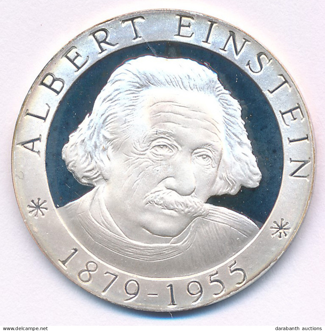 Togo DN (2000) 500Fr Ag "Albert Einstein" Kapszulában T:PP Patina Togo ND (2000) 500 Francs Ag "Albert Einstein" In Caps - Ohne Zuordnung