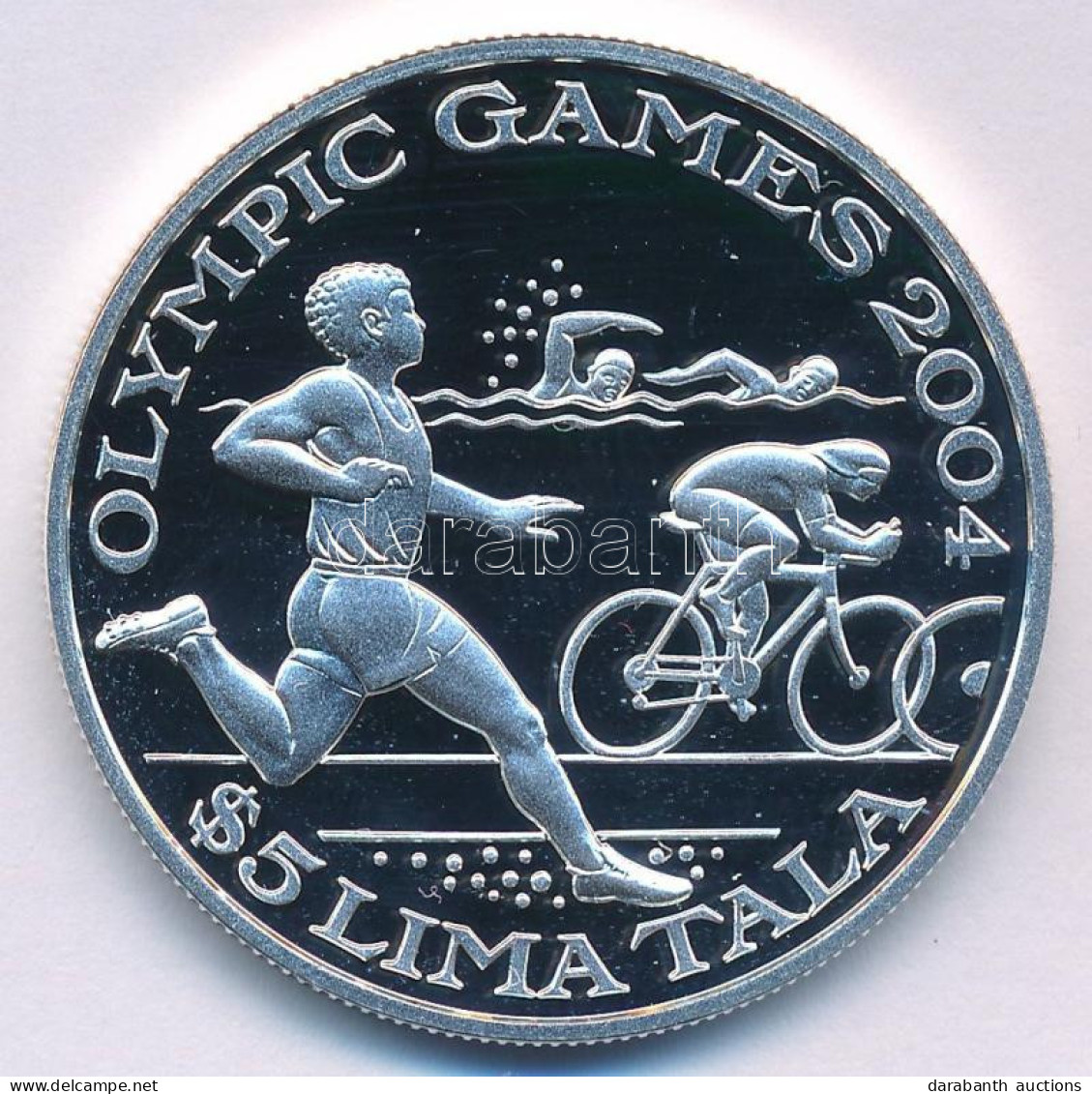 Tokelau 2003. 5T Ag "2004-es Olimpiai Játékok, Athén" T:PP Tokelau 2003. 5 Tala Ag "Olympic Games 2004, Athens" C:PP Kra - Non Classés