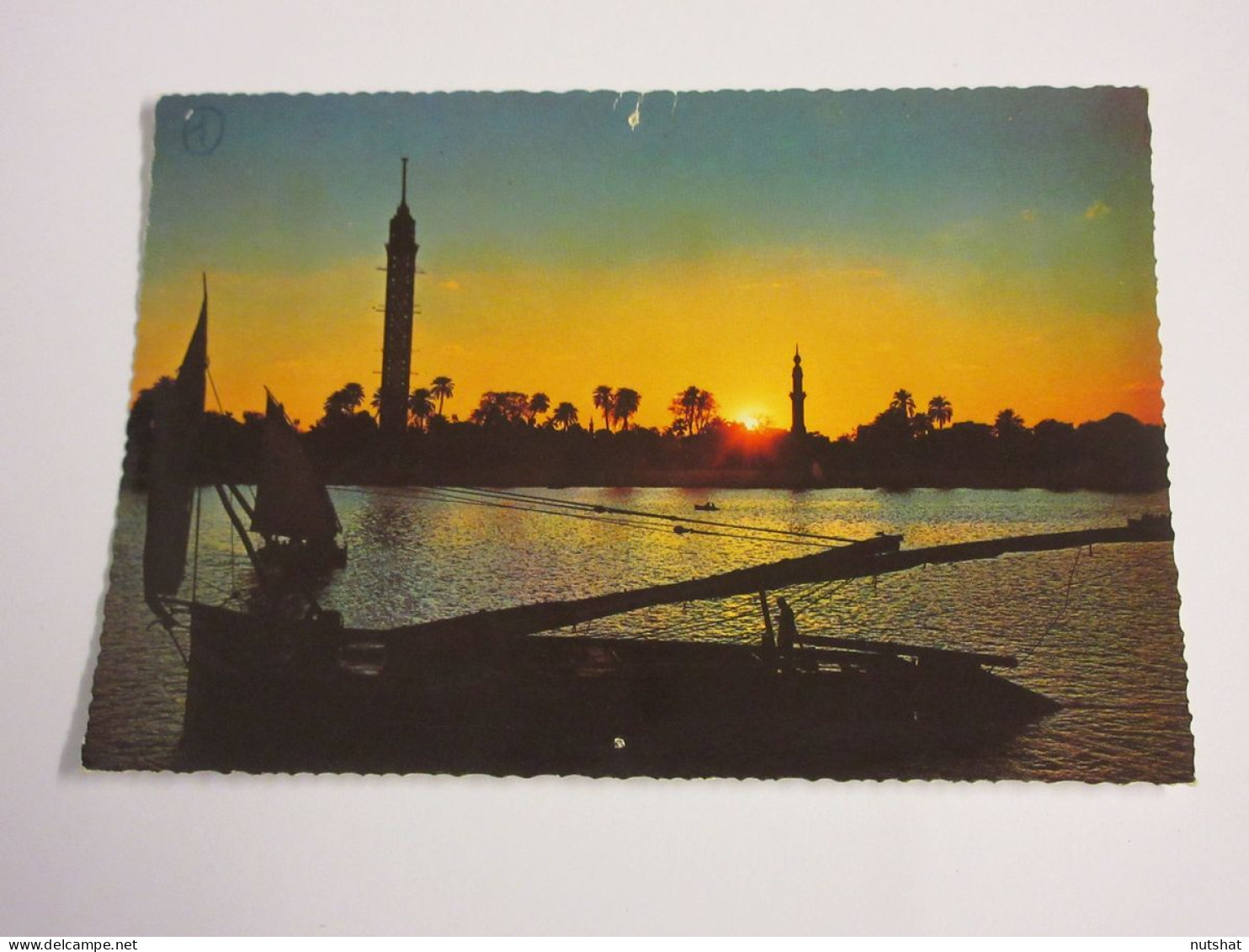 CP CARTE POSTALE EGYPTE LE CAIRE COUCHER De SOLEIL Sur Le NIL - Vierge - Cairo